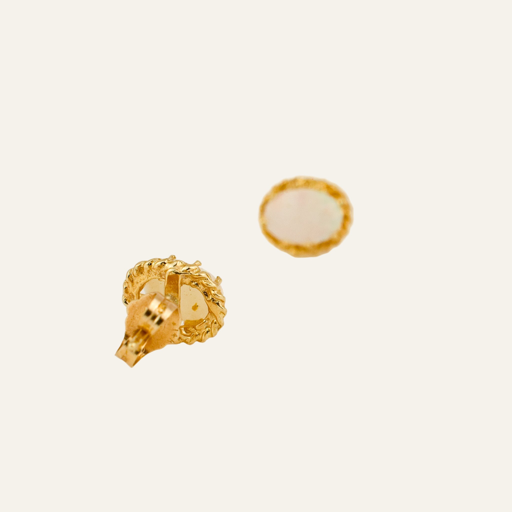 Regal Opal Stud Earrings