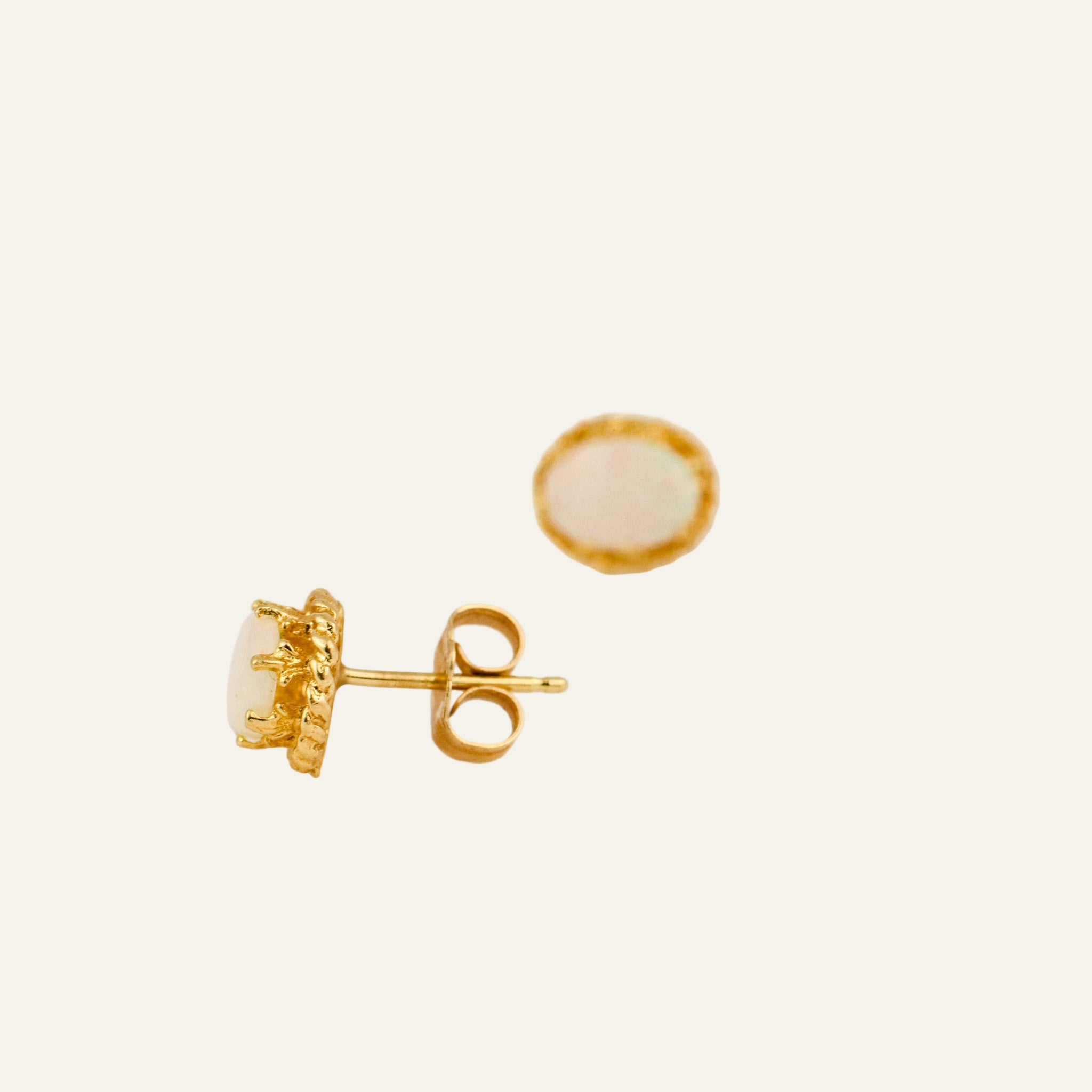 Regal Opal Stud Earrings