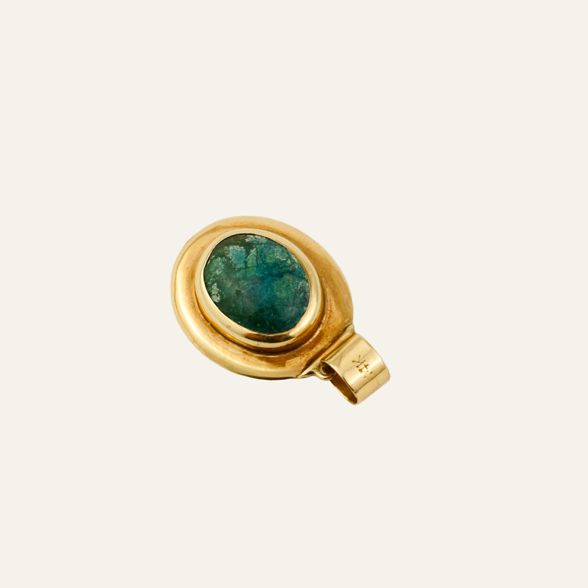 Bezel Set Chalcedony Pendant