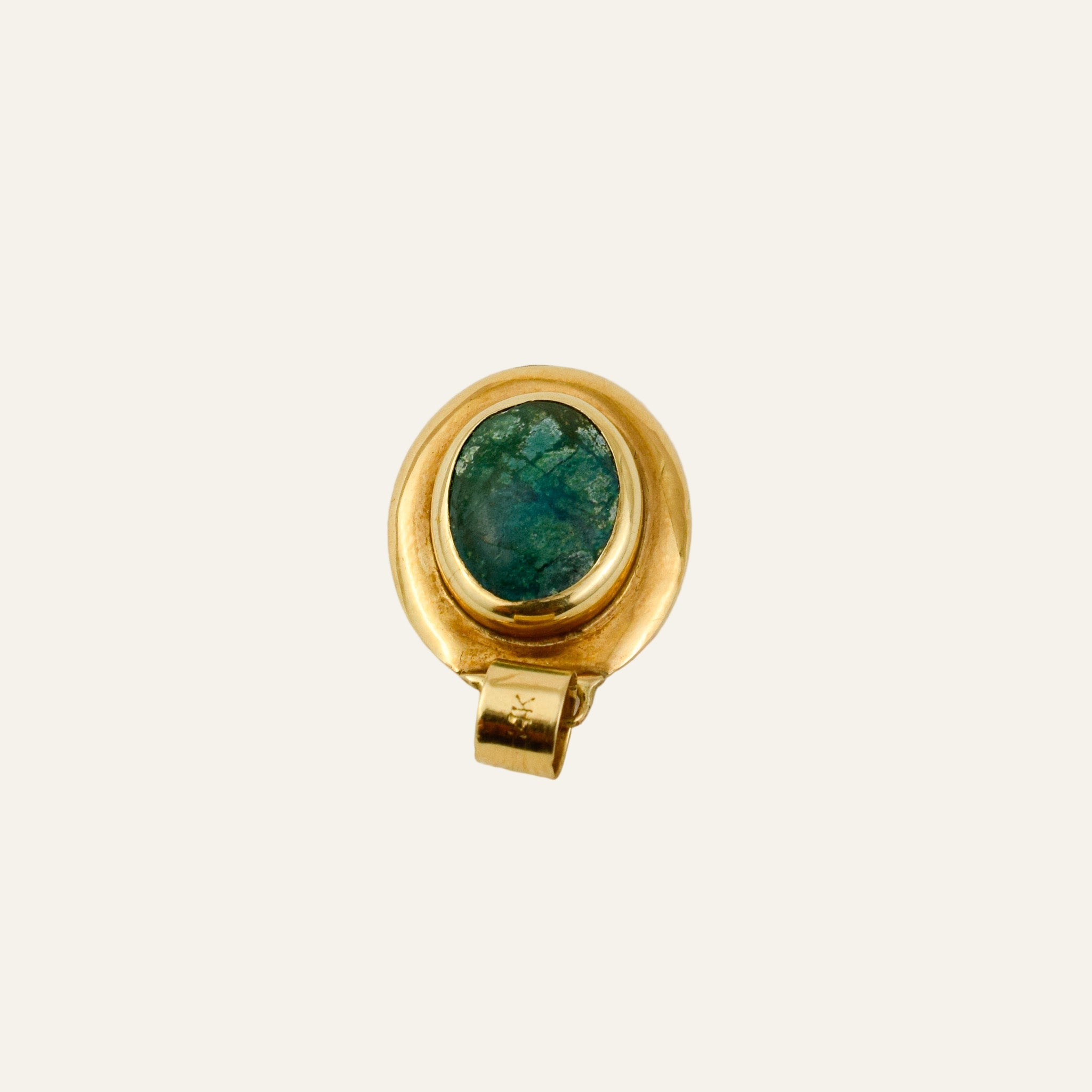 Bezel Set Chalcedony Pendant