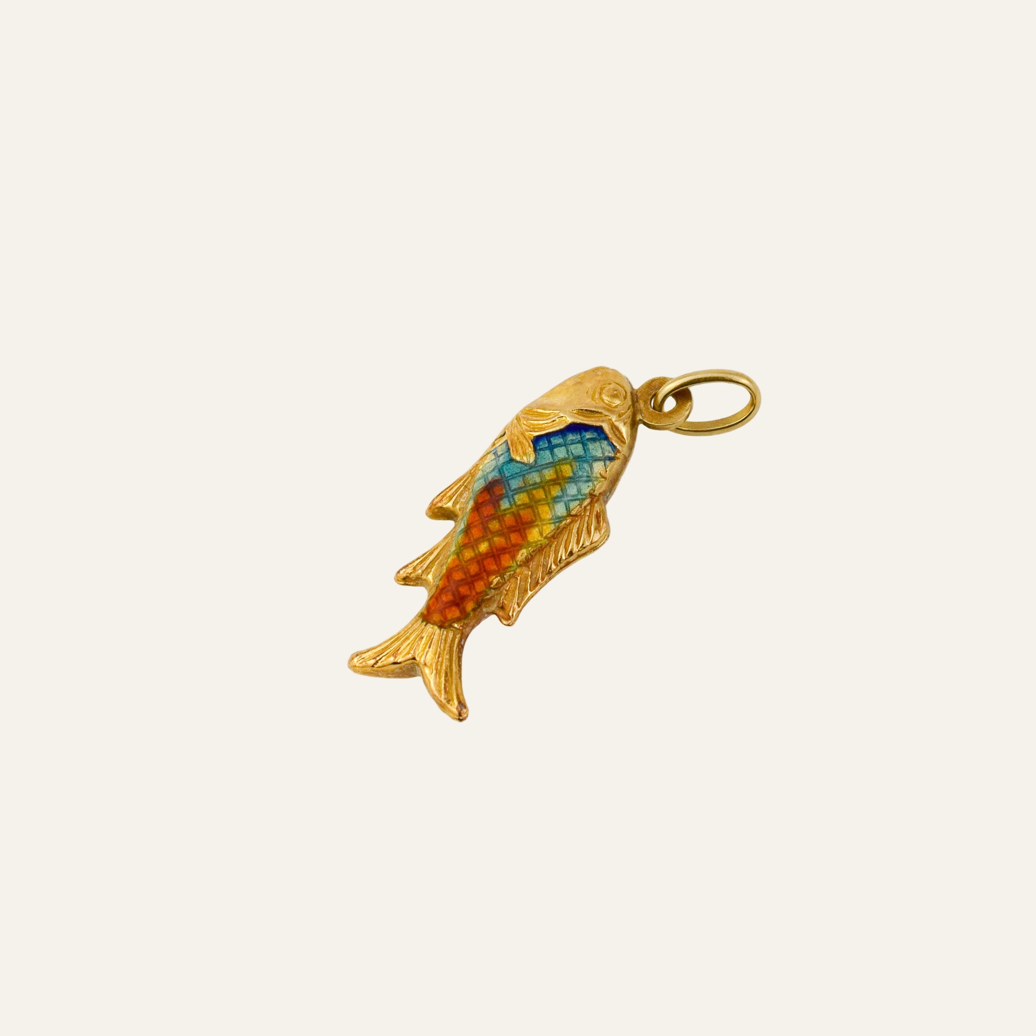 Enamel Fish Pendant