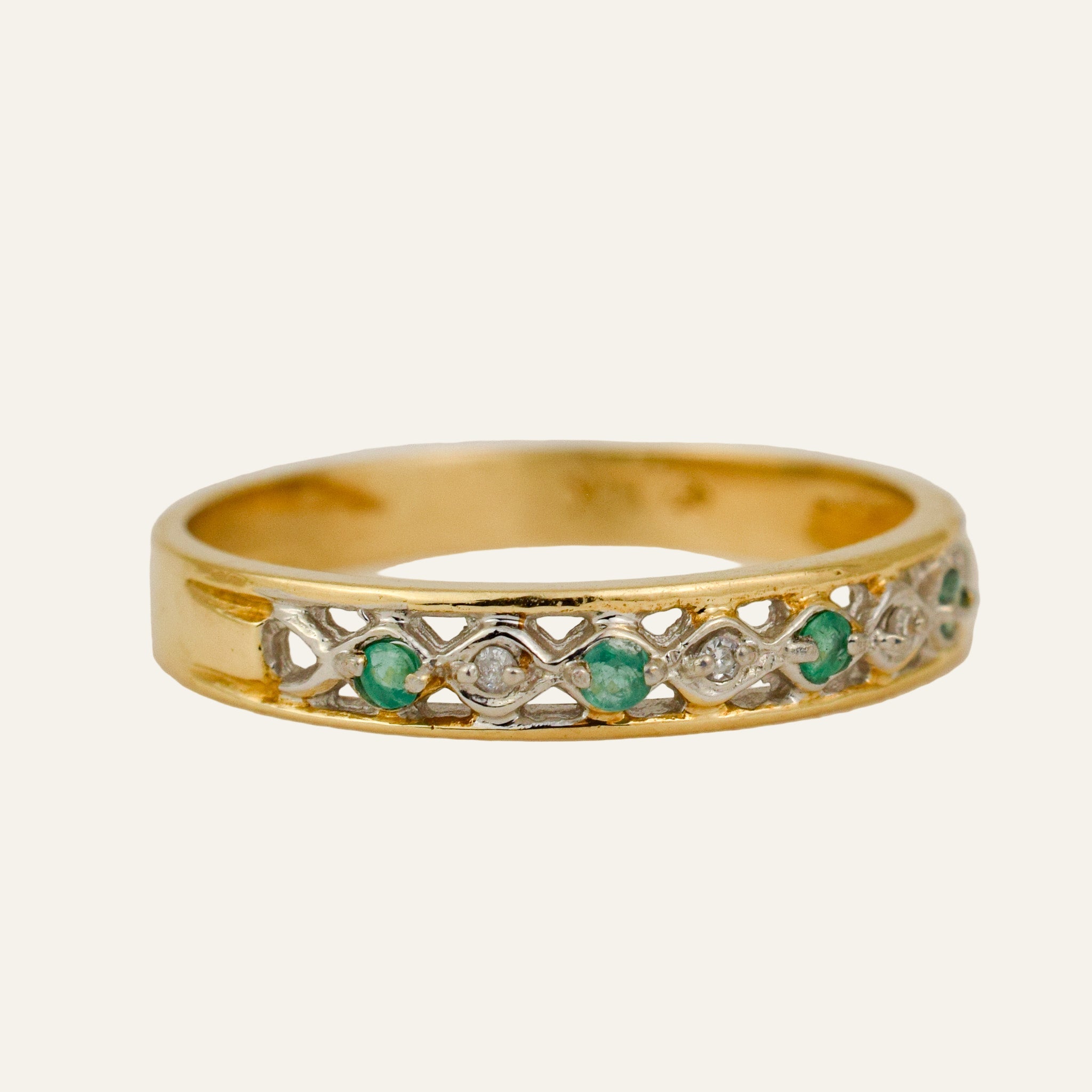 Emerald and Diamond Band