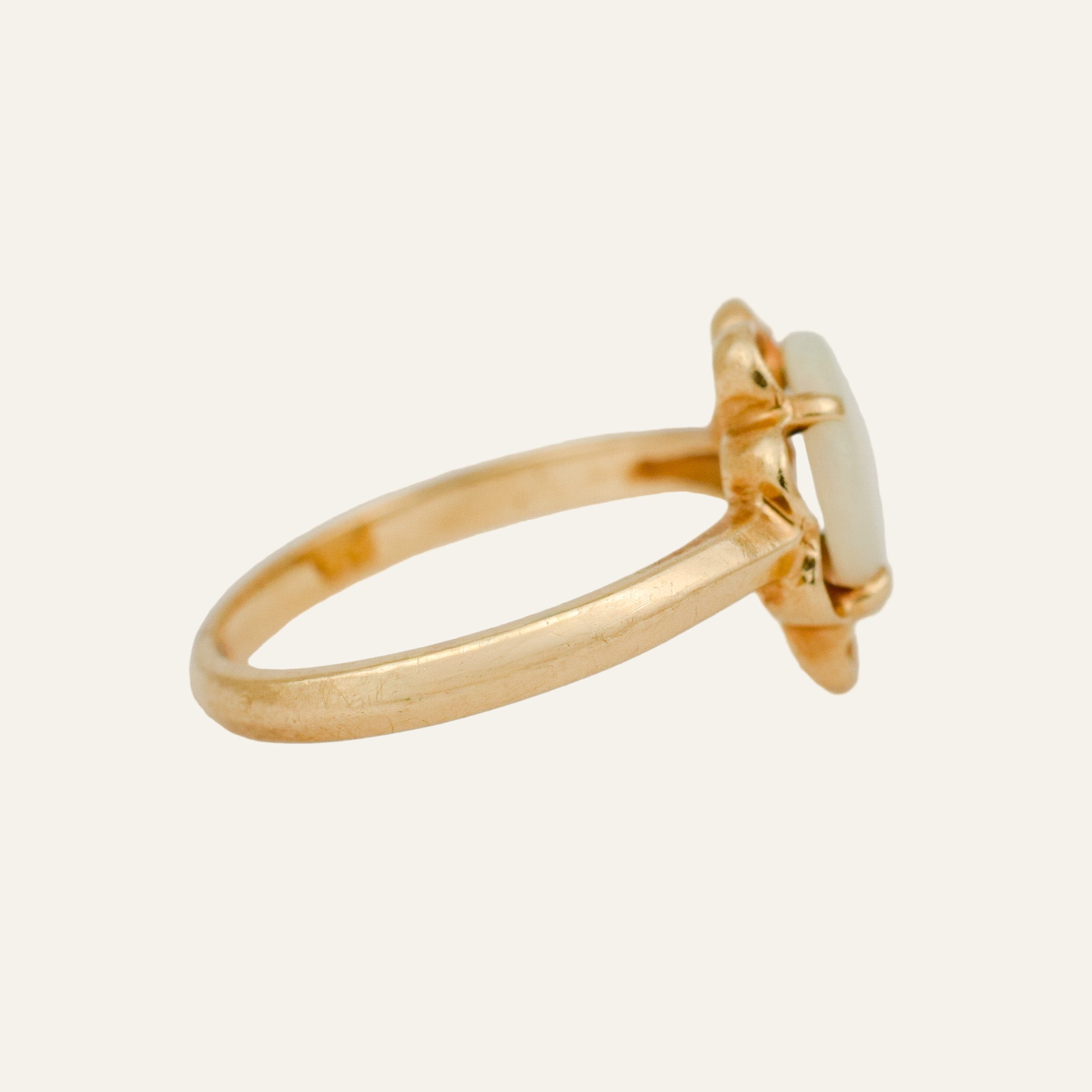 Opal Scalloped Ring