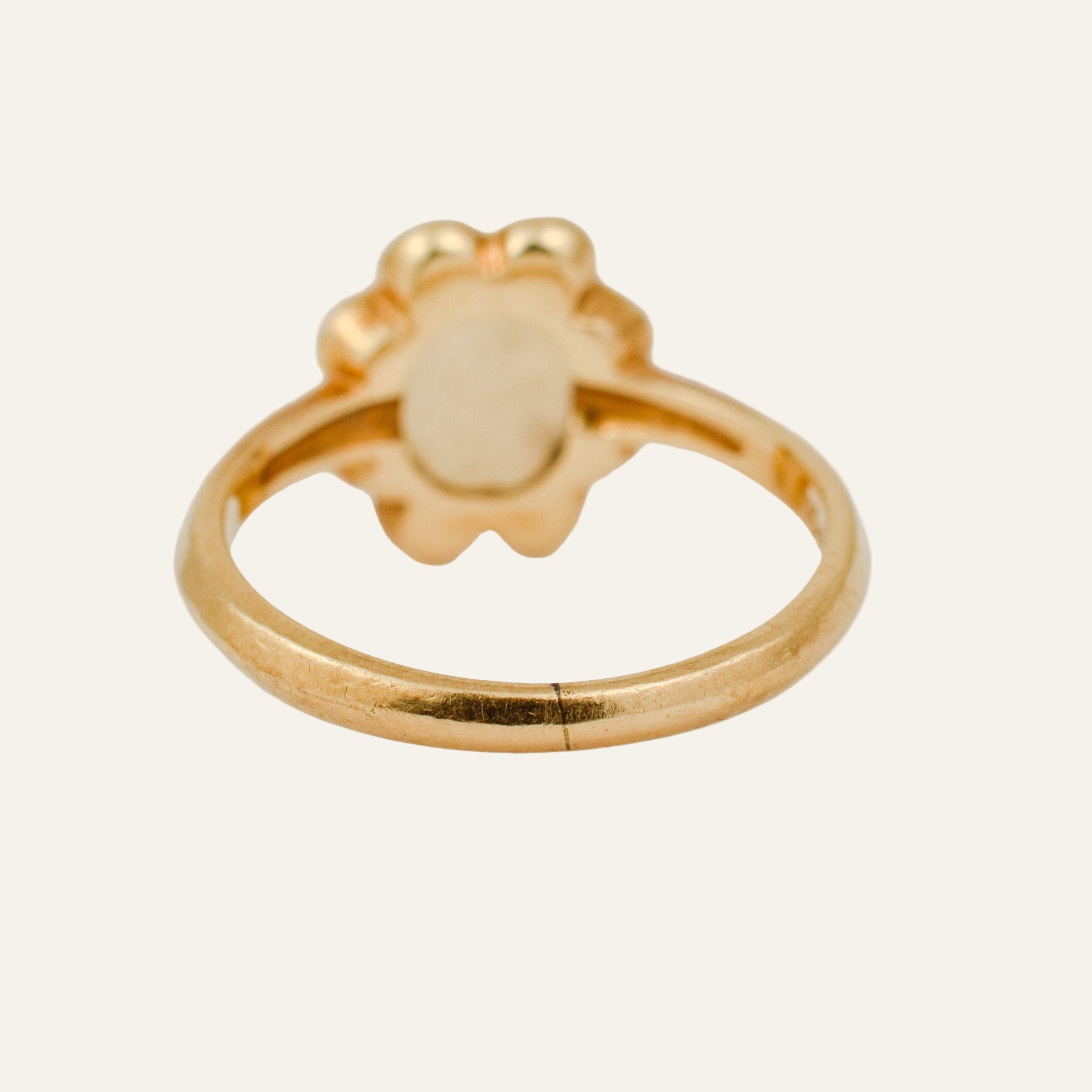 Opal Scalloped Ring