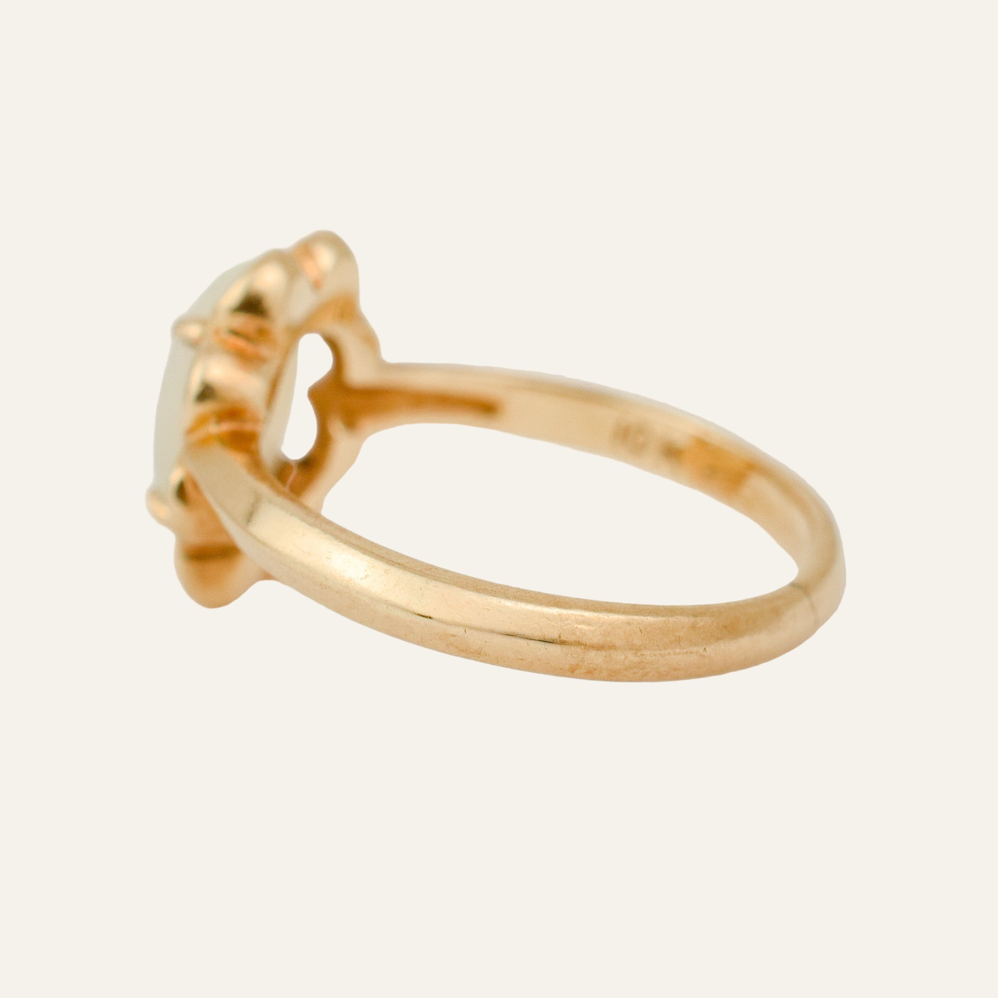 Opal Scalloped Ring