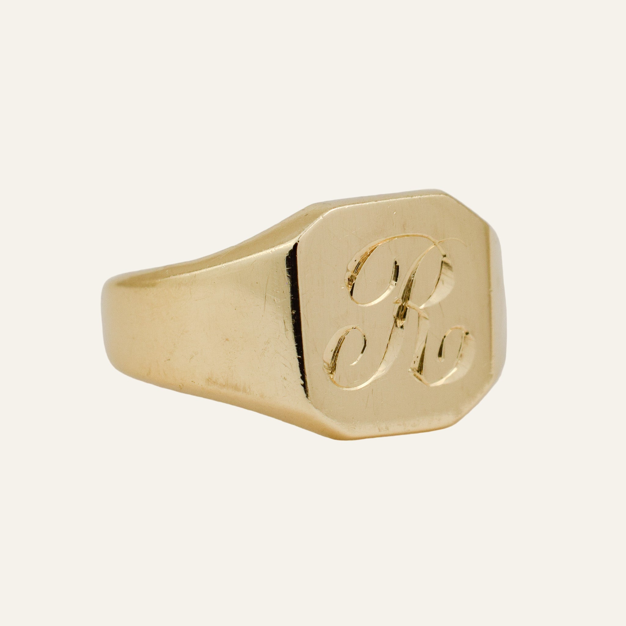 'R' Signet Ring