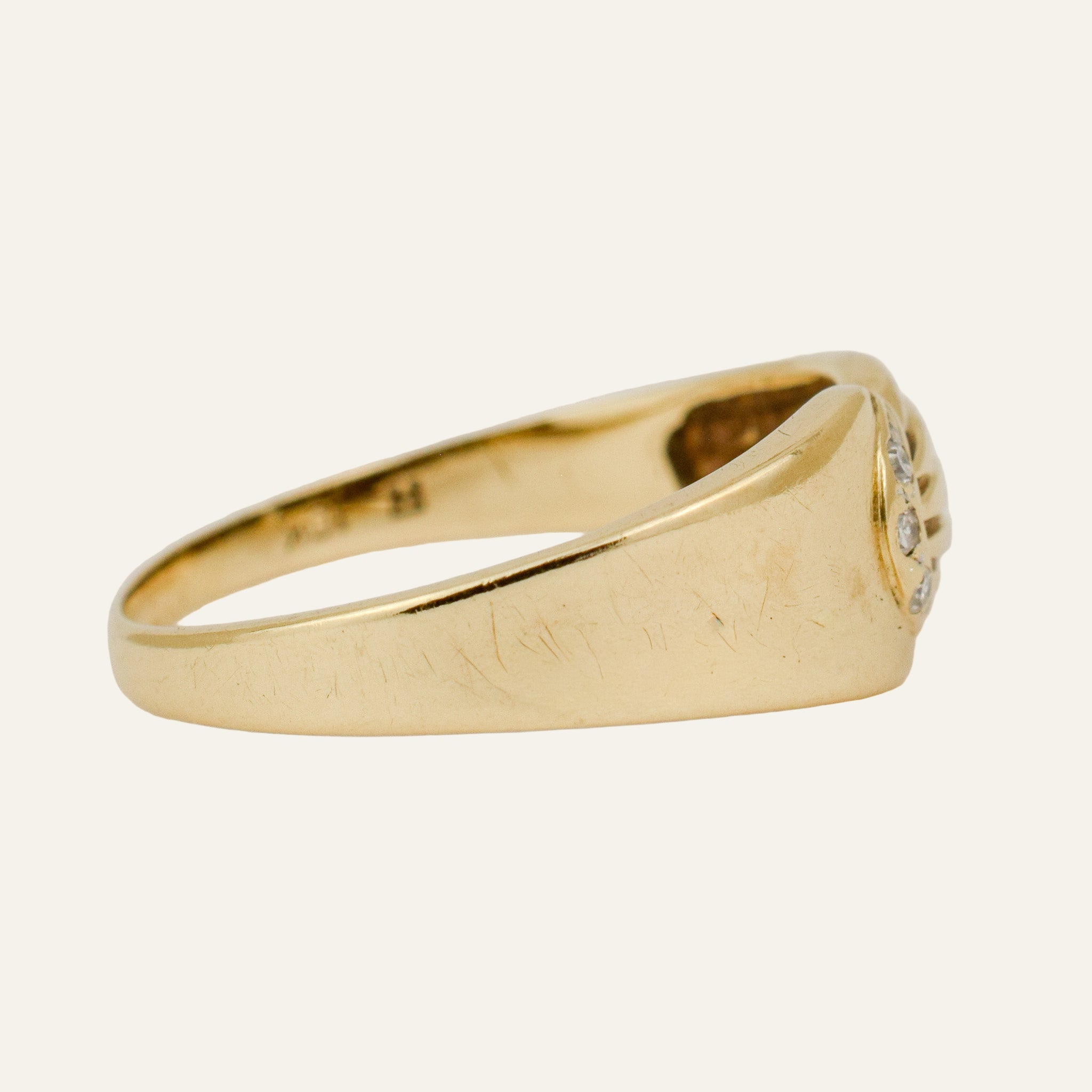 Vintage Multi-Texture Bypass Ring