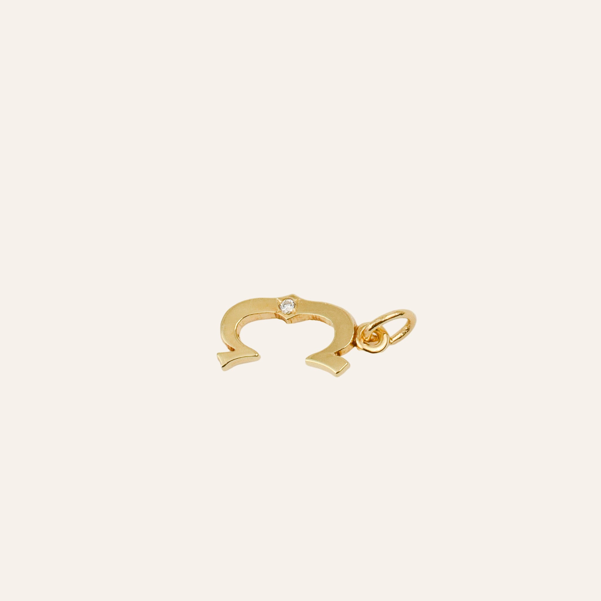 'C' Pendant with Diamond