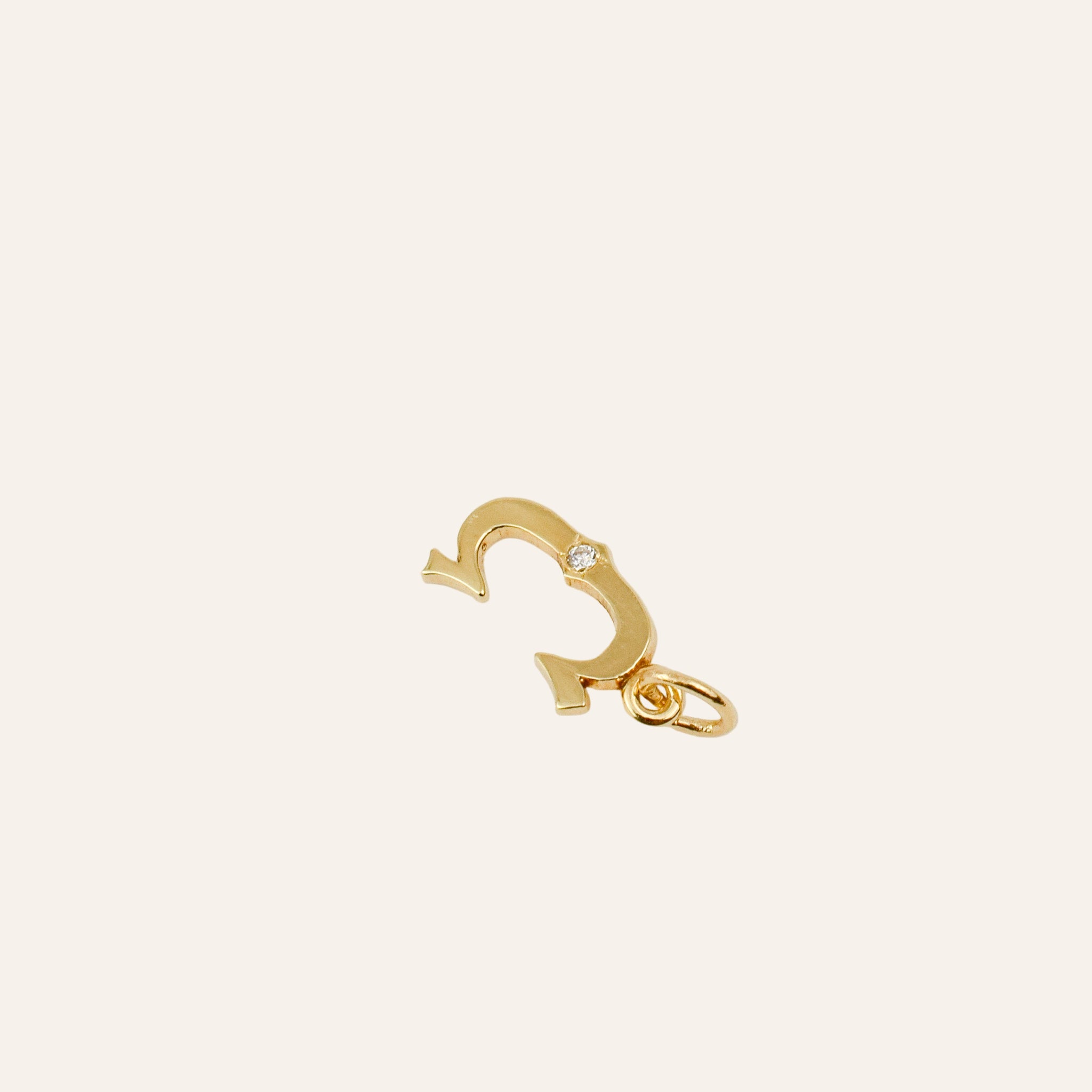 'C' Pendant with Diamond