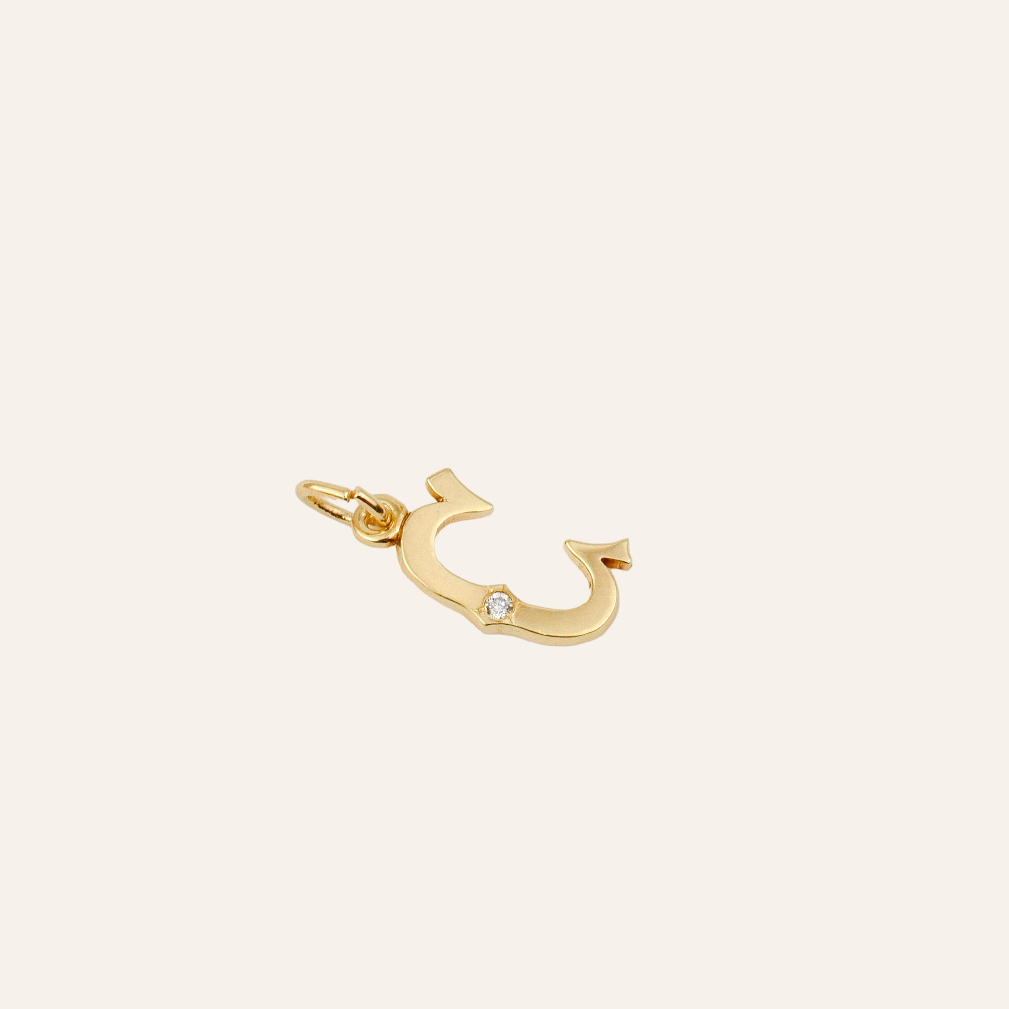 'C' Pendant with Diamond