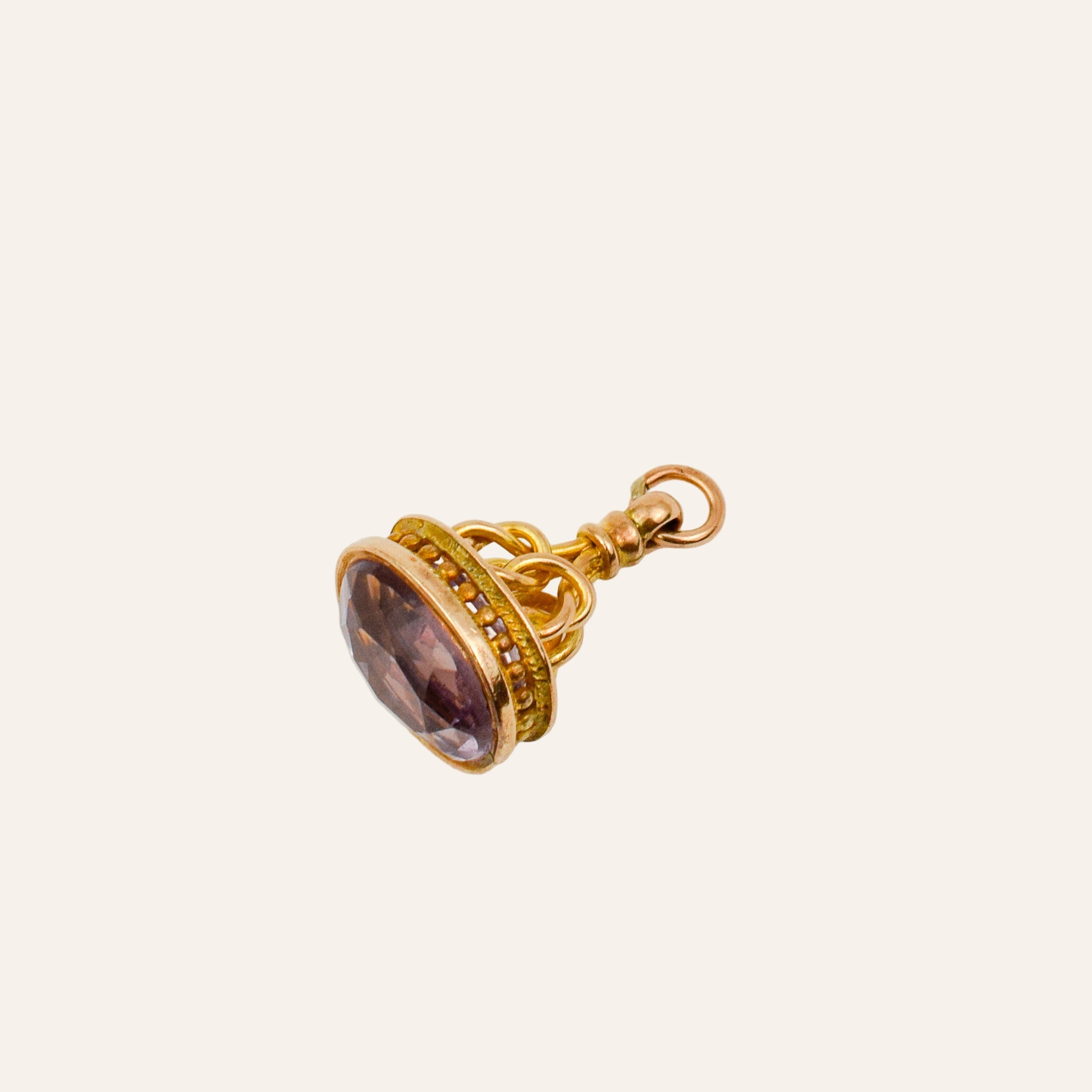 Antique Amethyst Watch Fob