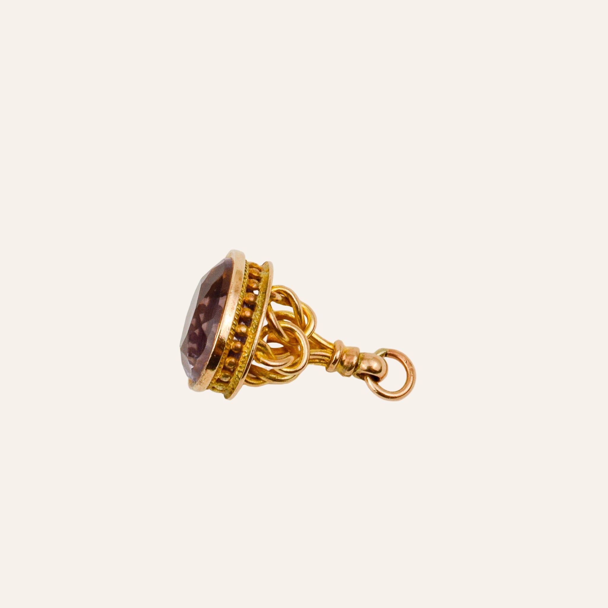 Antique Amethyst Watch Fob
