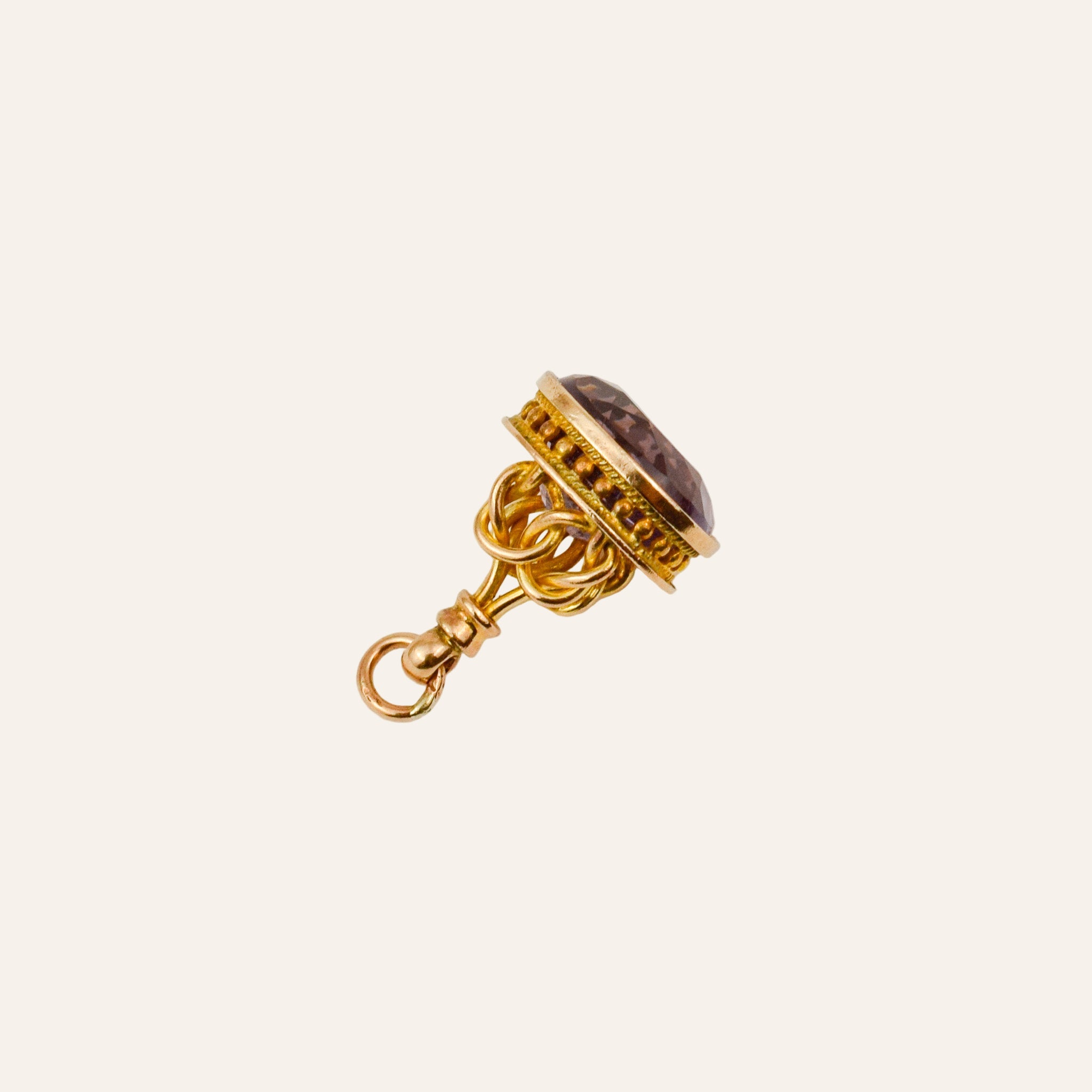 Antique Amethyst Watch Fob
