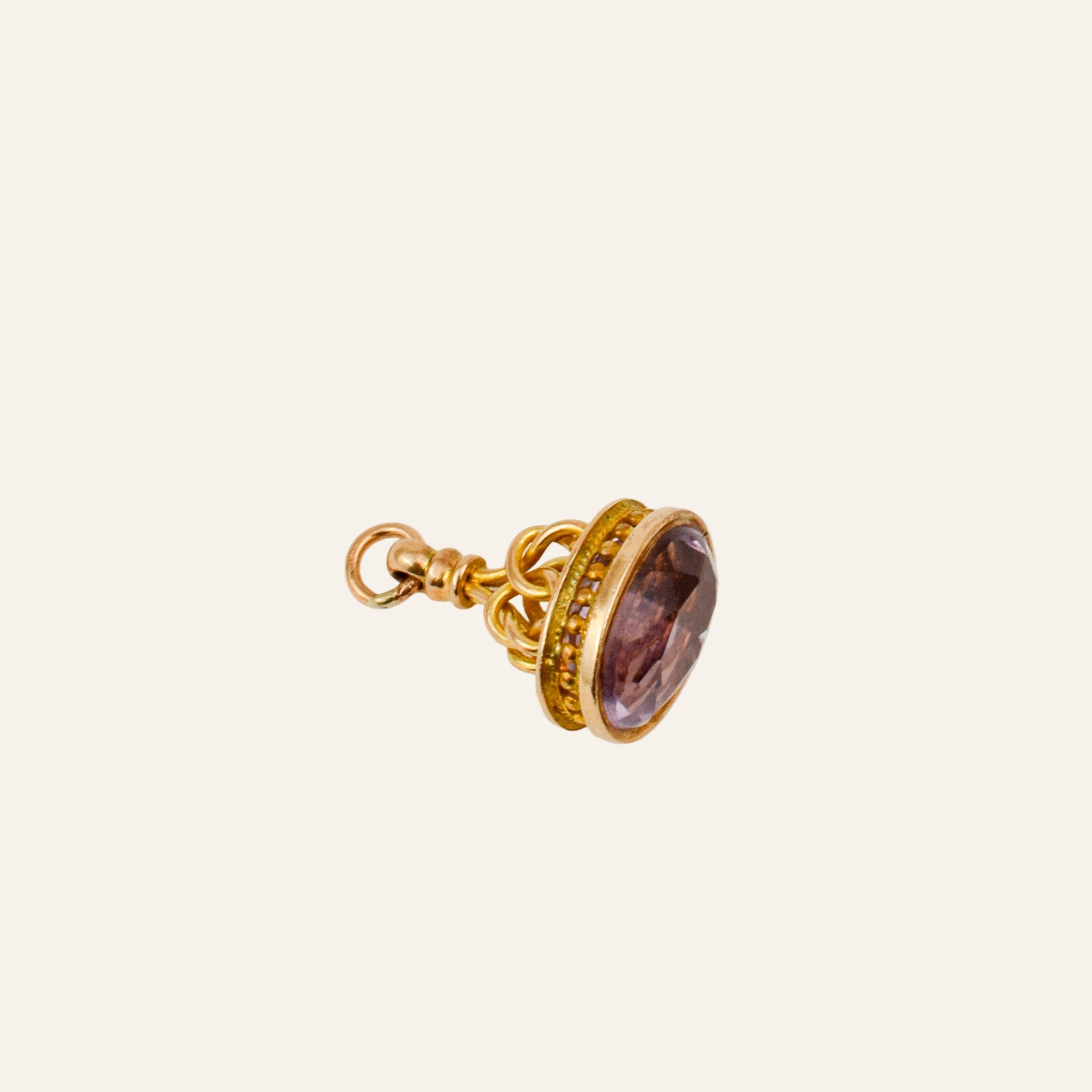 Antique Amethyst Watch Fob