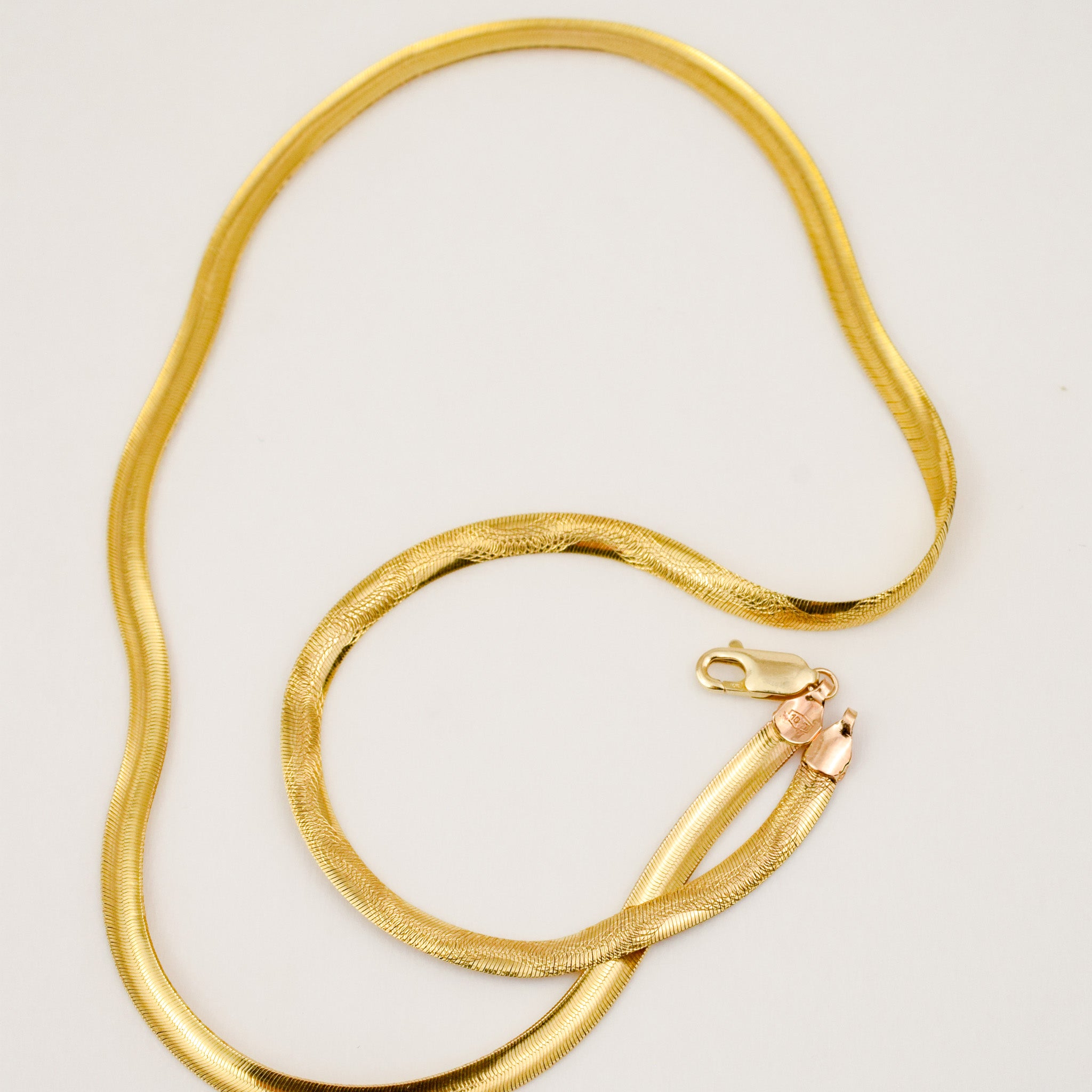 18" Sparkling Herringbone Necklace