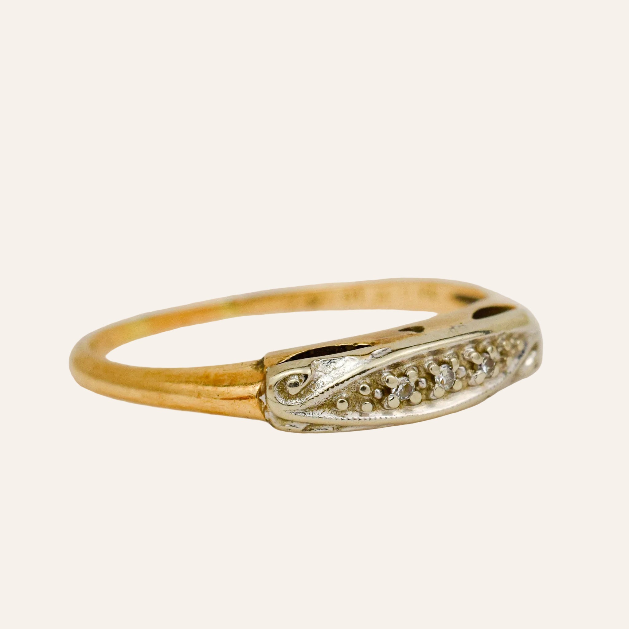Vintage Diamond Scroll Band