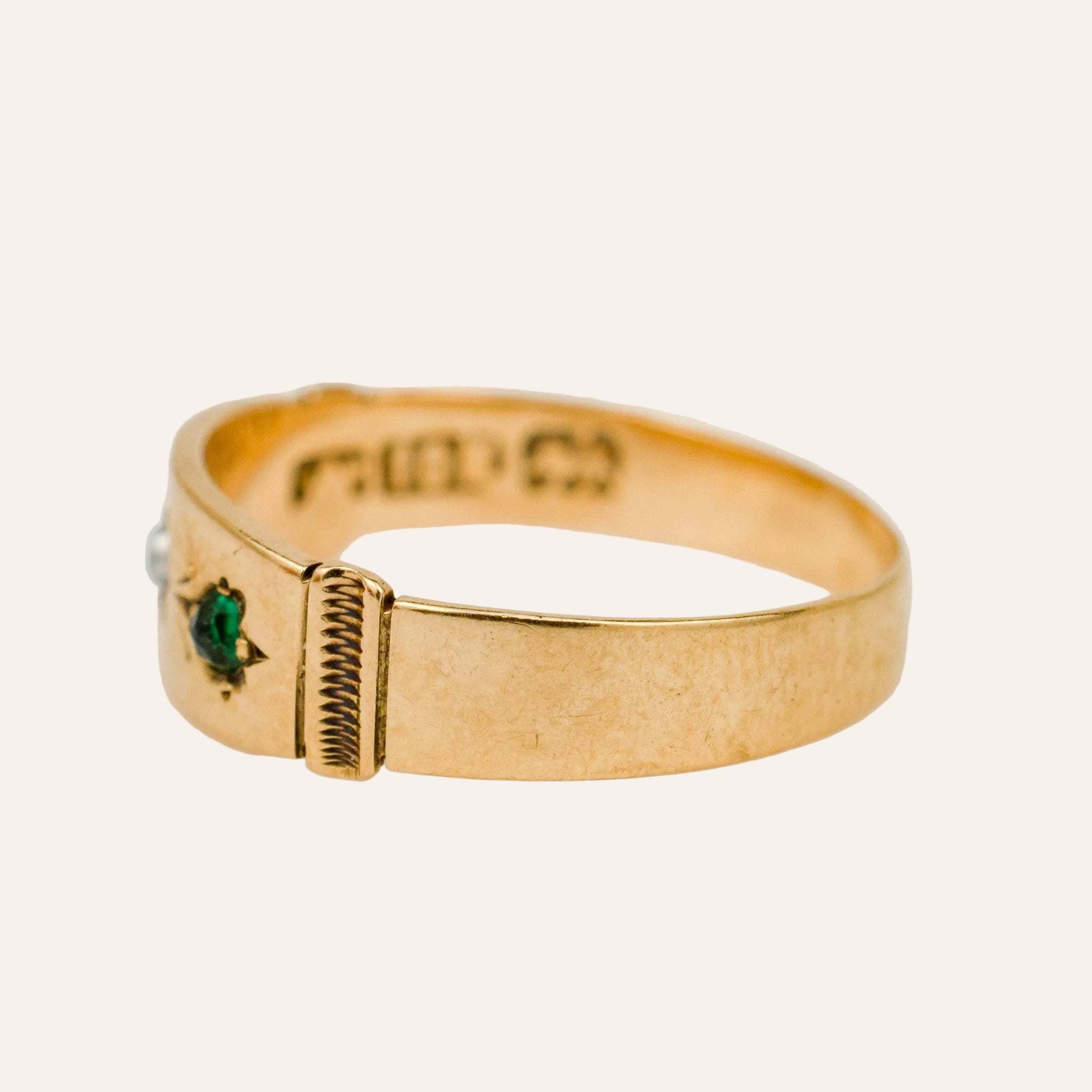 Antique Pearl, Pink & Green Tourmaline Ring