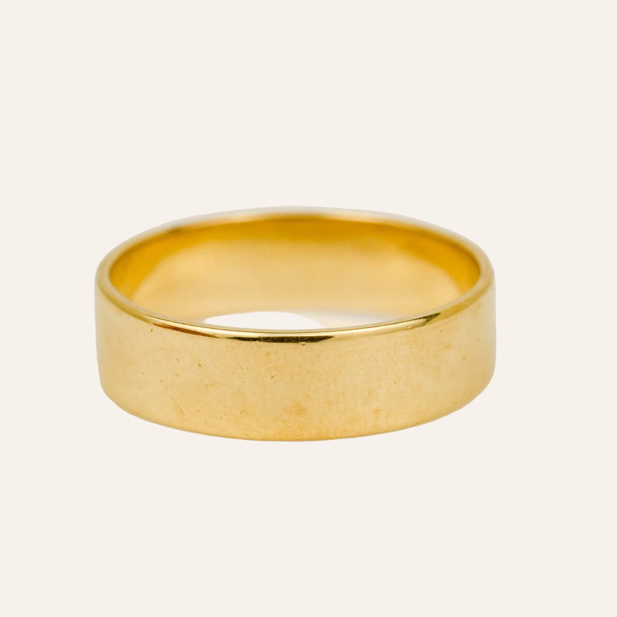 5mm Flat Edge Gold Band