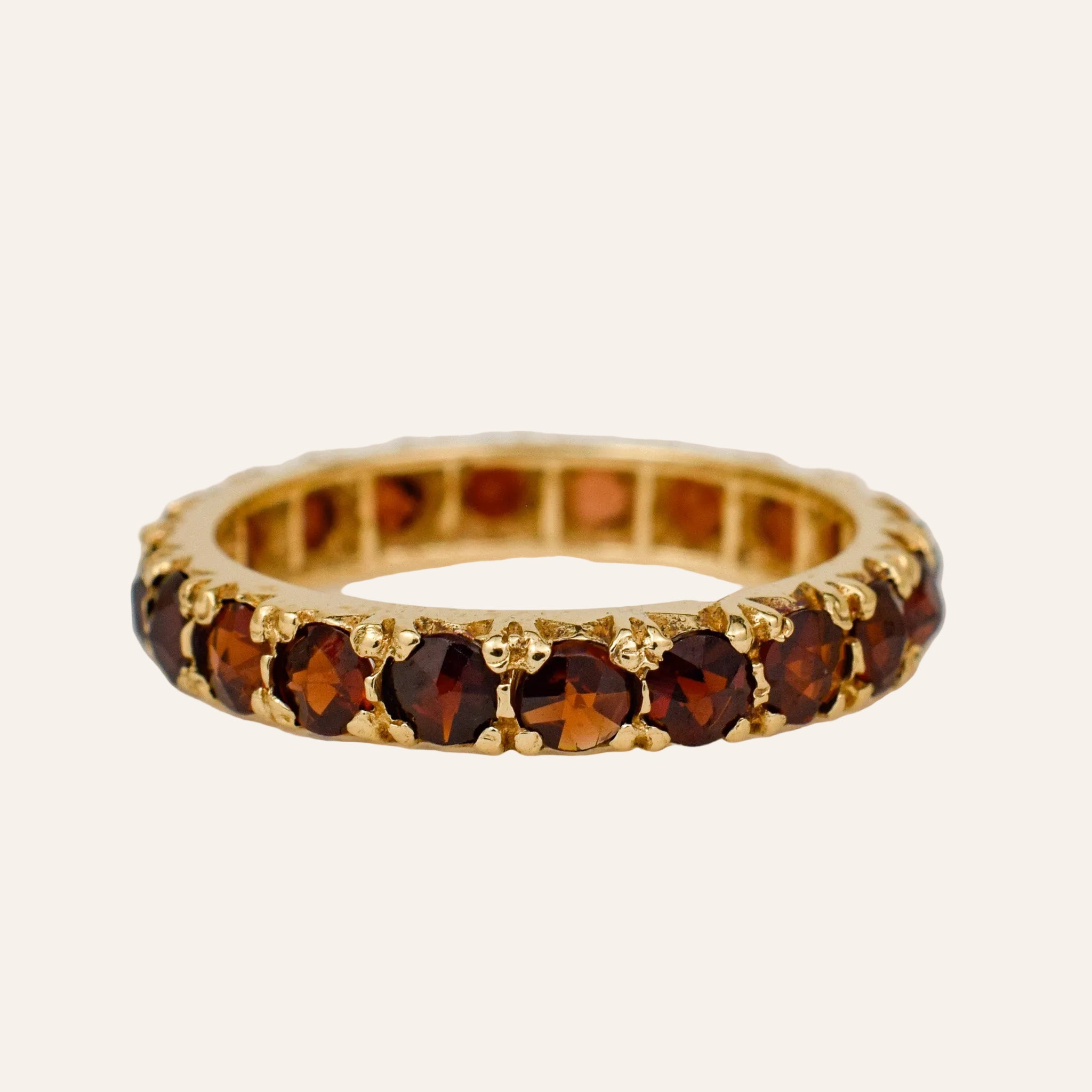 Garnet Eternity Band