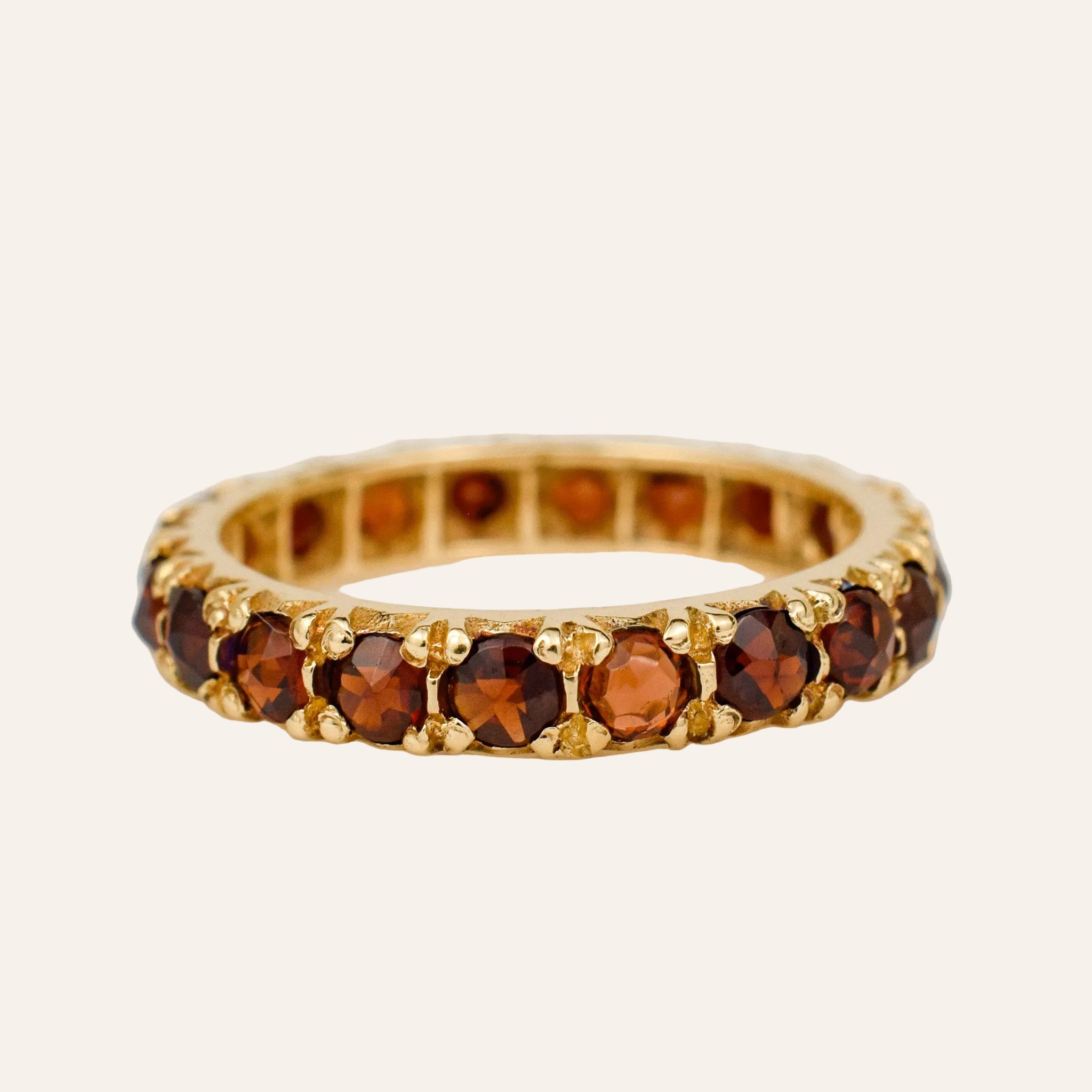 Garnet Eternity Band