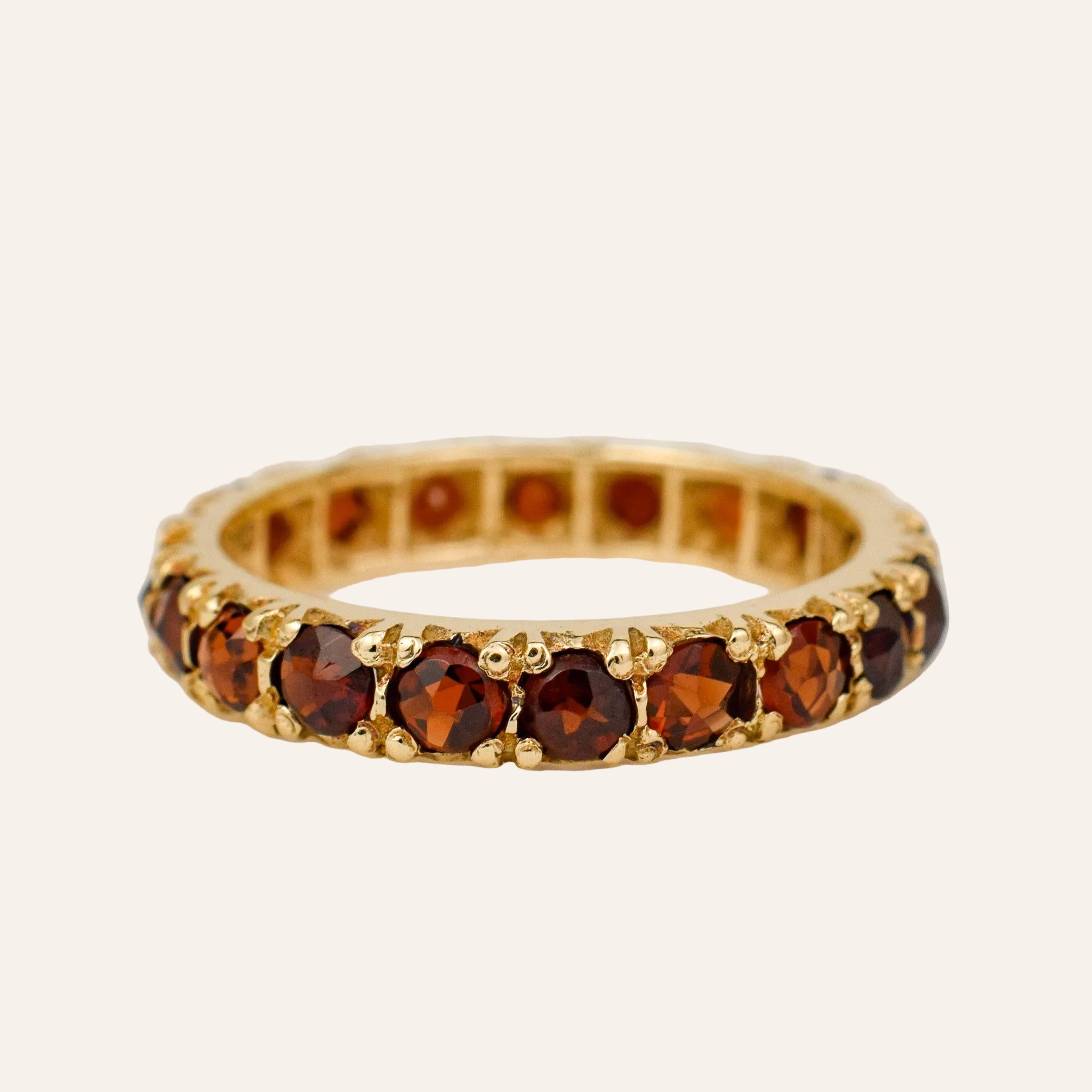 Garnet Eternity Band