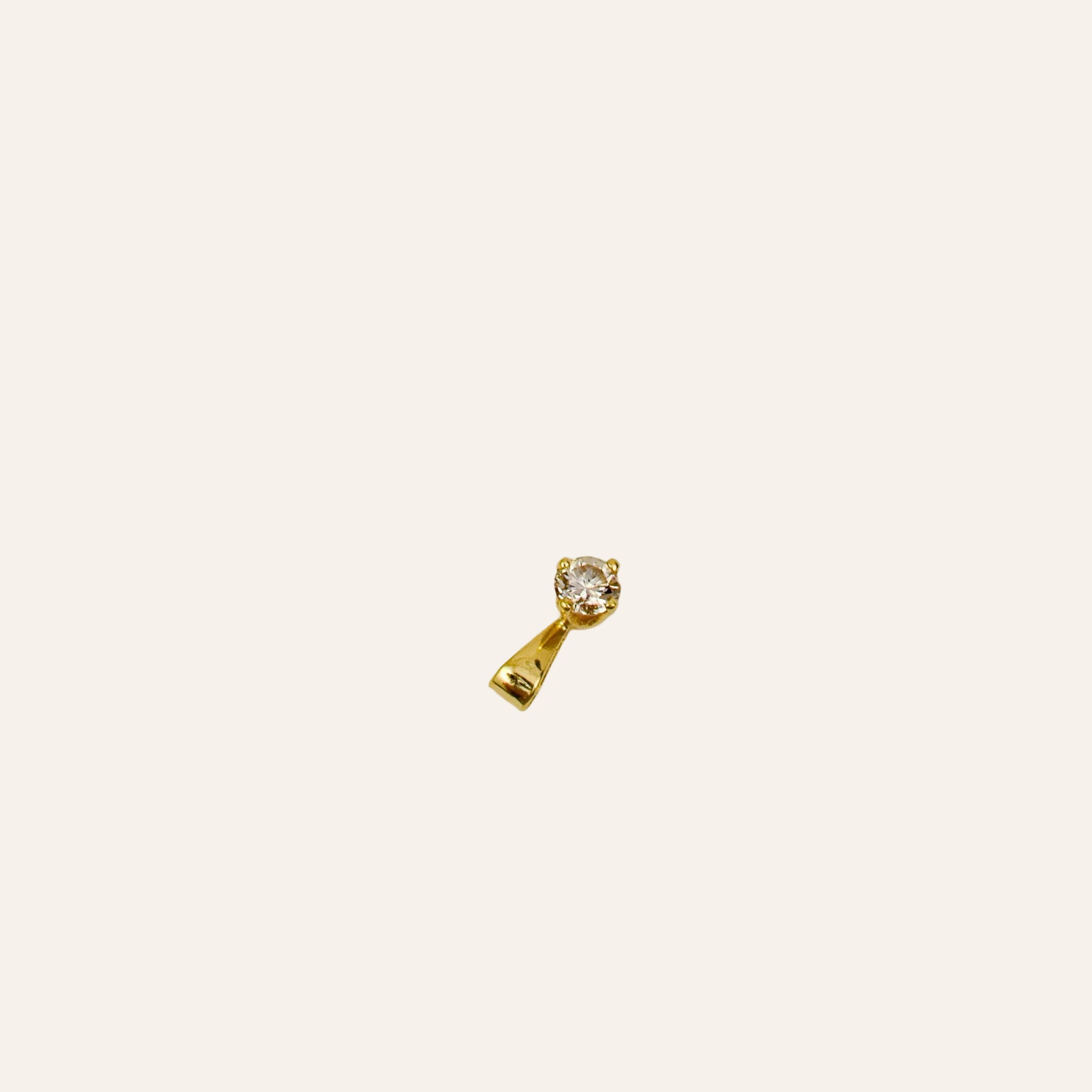 Dainty Diamond Charm