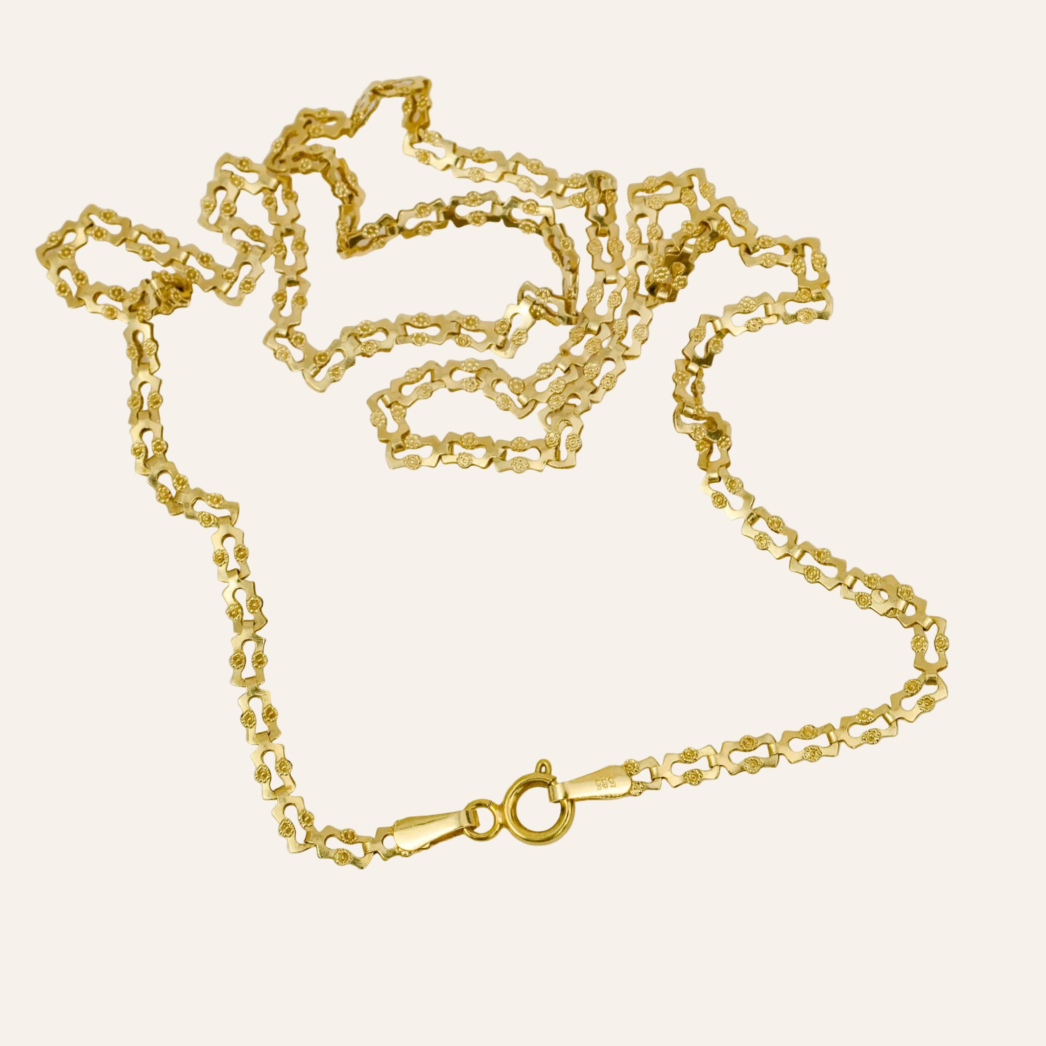 17.5" Forget-Me-Not Gold Chain
