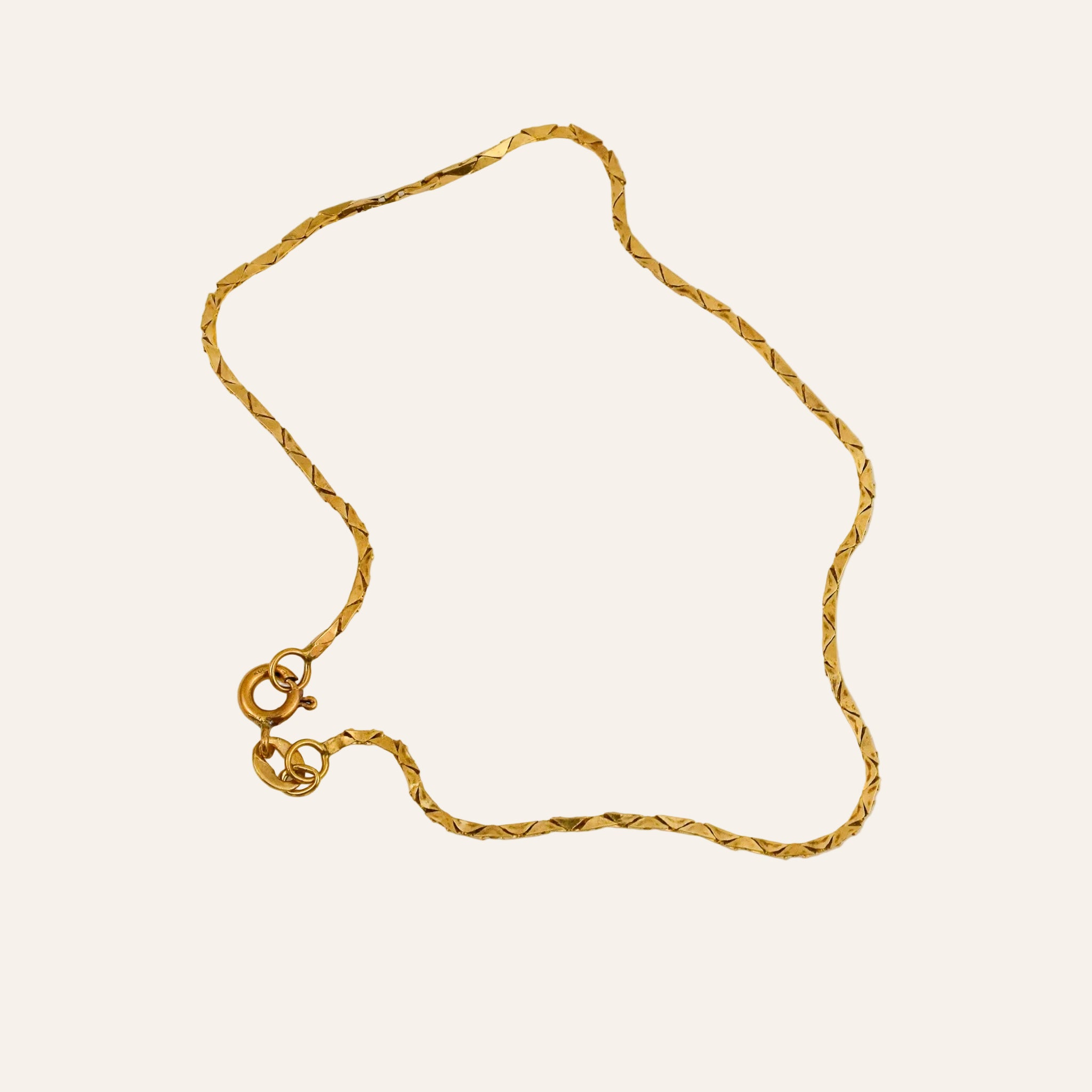8" Diamond-Cut Cable Chain