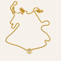 18" Solitaire Diamond Curb Link Necklace