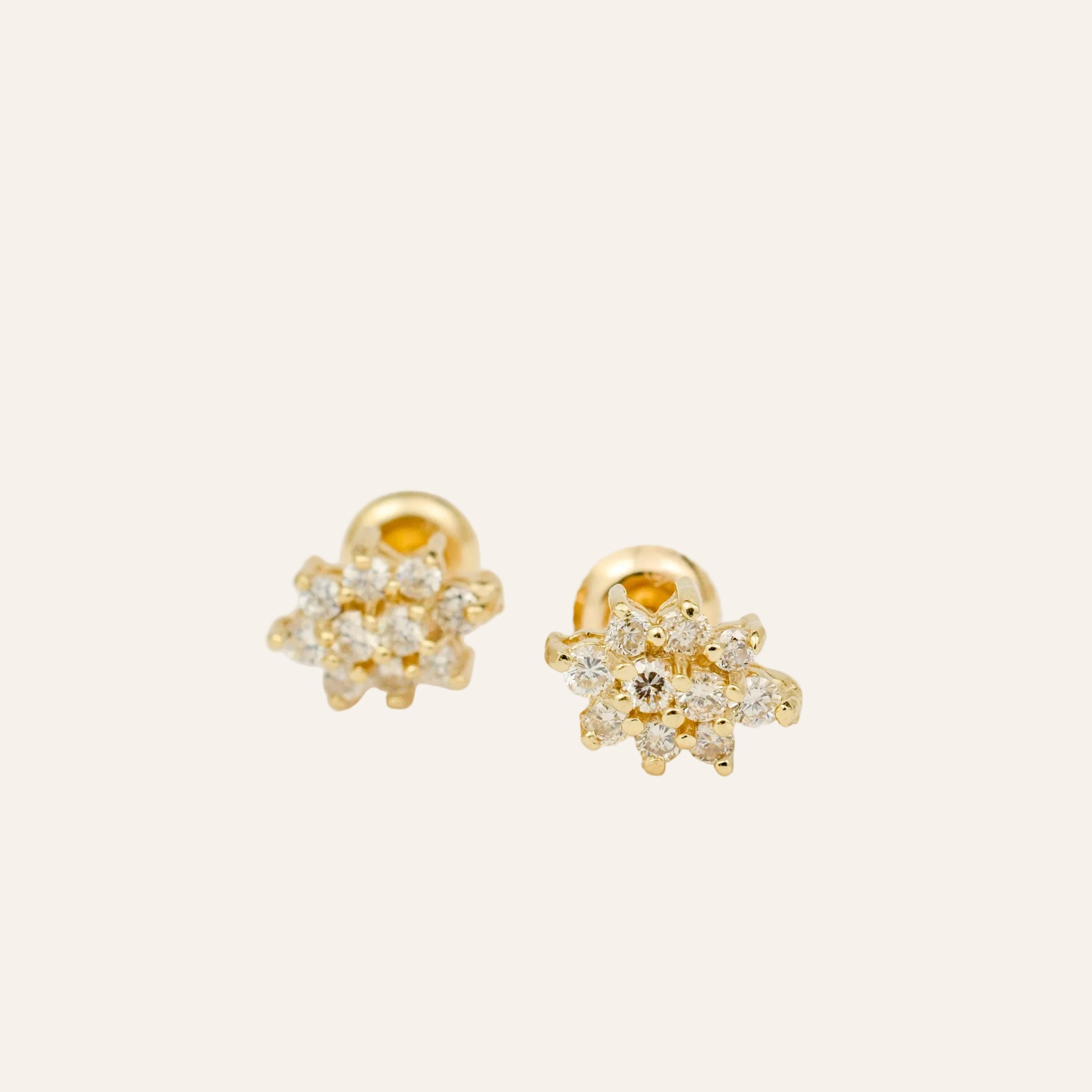 Diamond Cluster Earrings