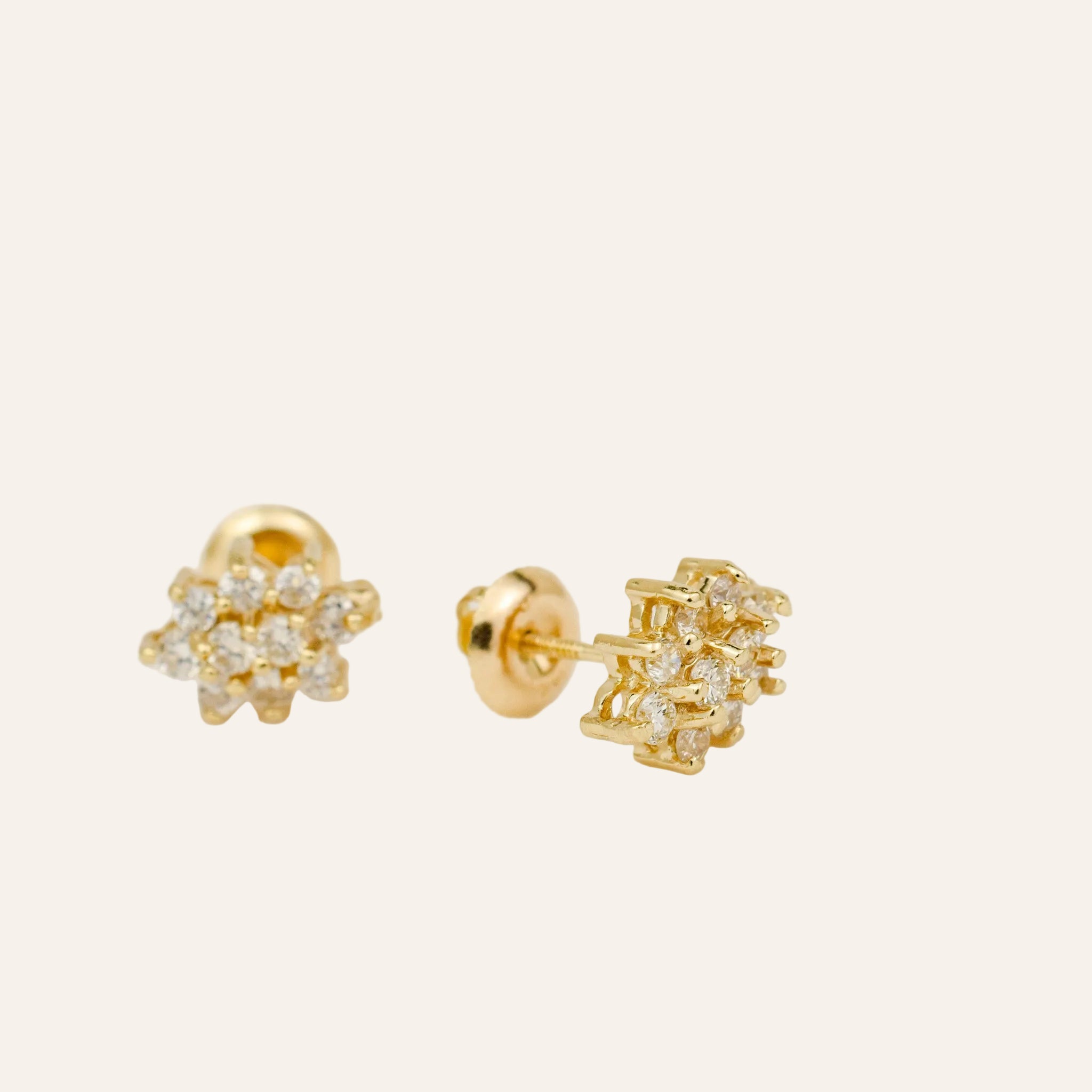 Diamond Cluster Earrings
