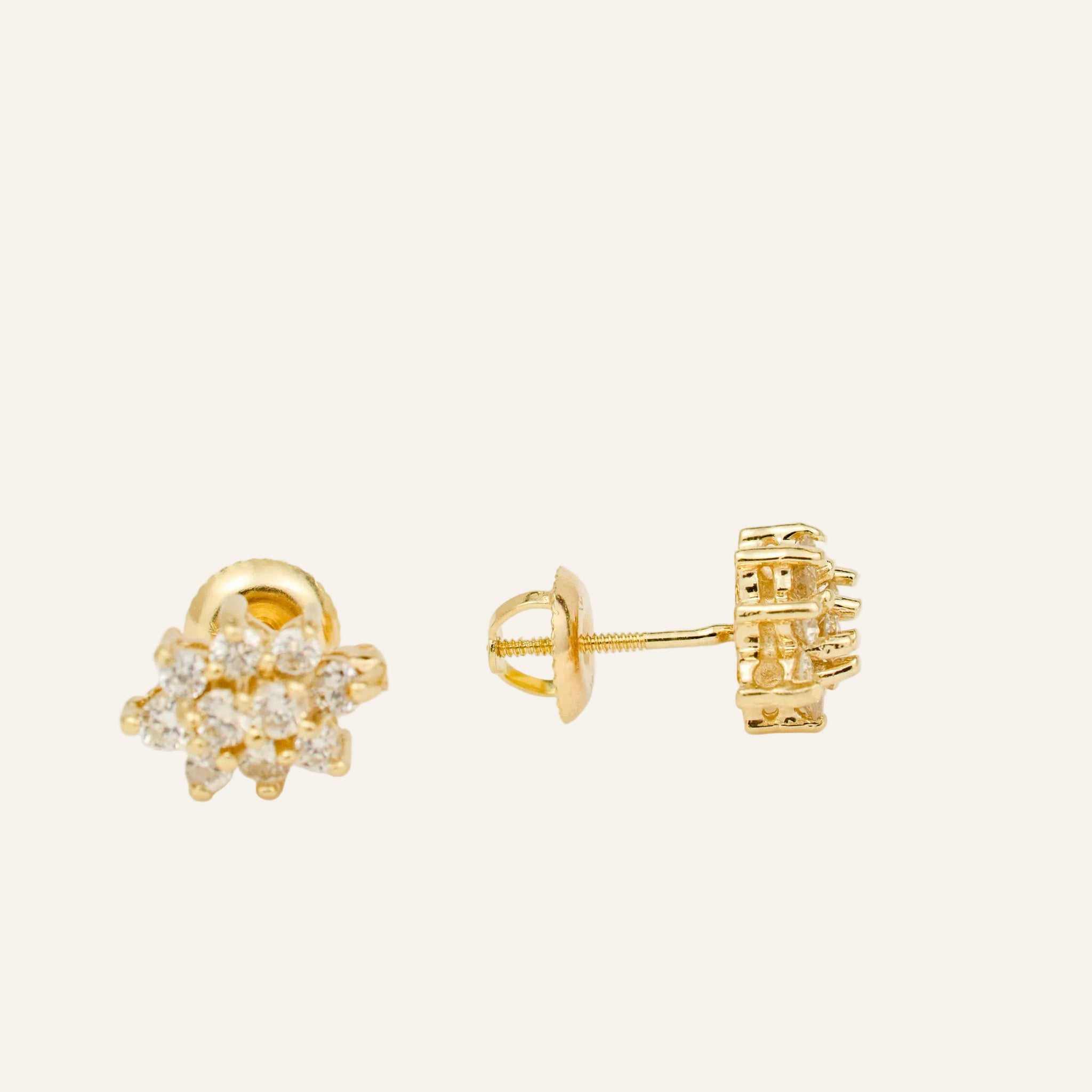 Diamond Cluster Earrings