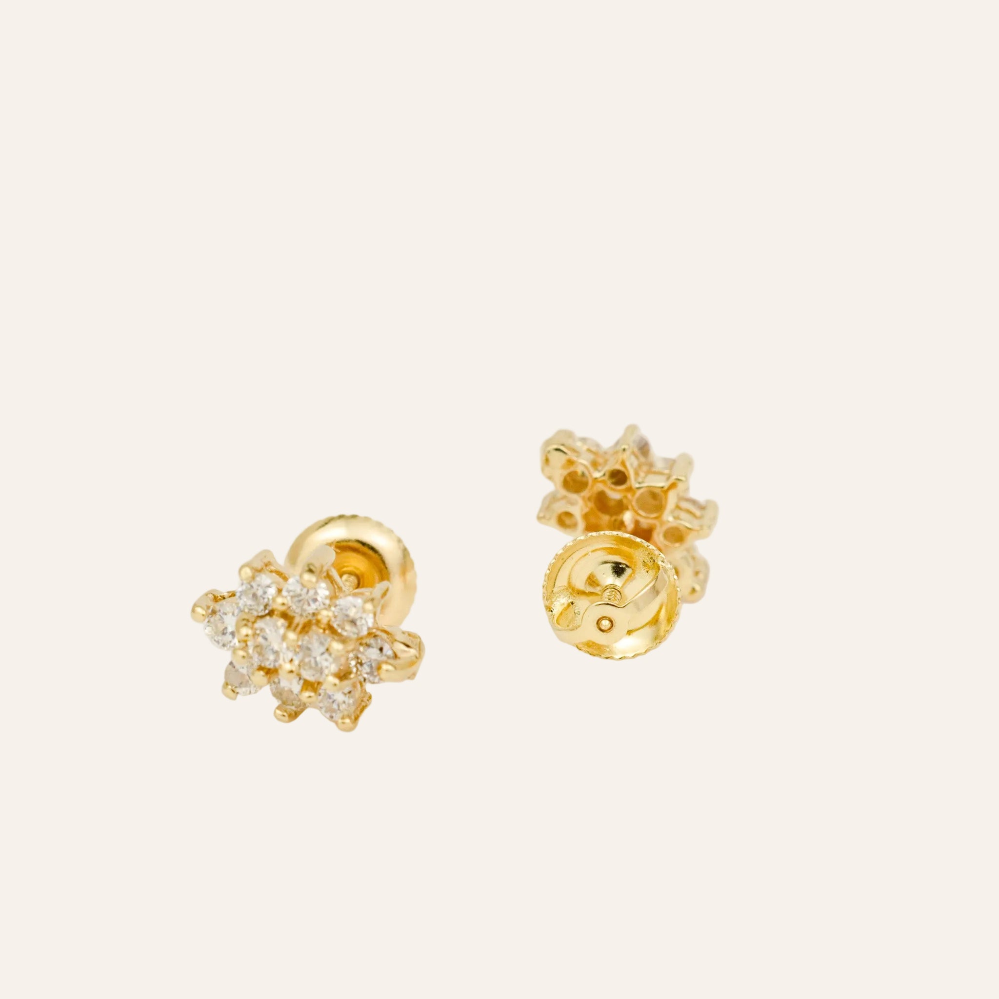 Diamond Cluster Earrings