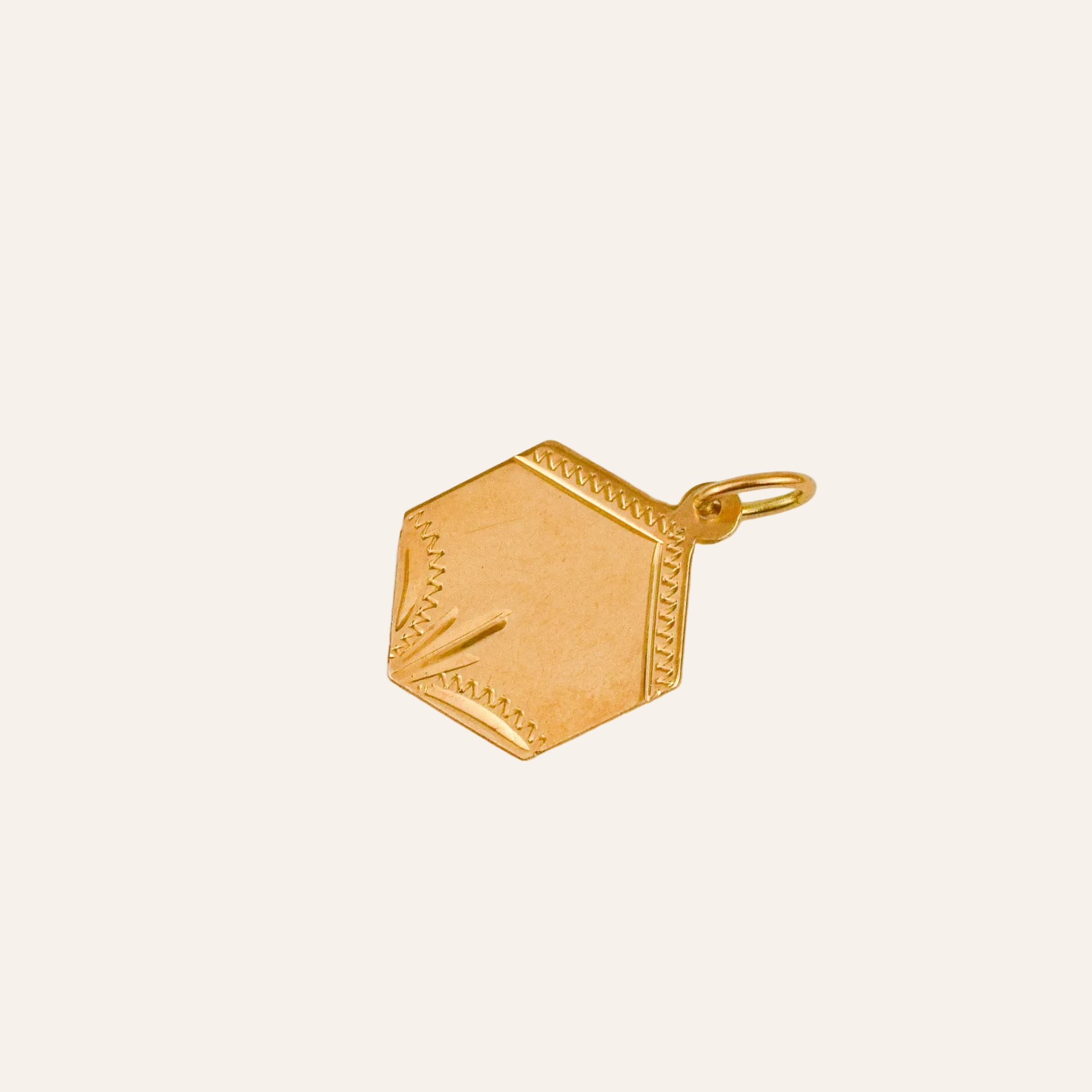 Engraveable Art Deco-Style Pendant