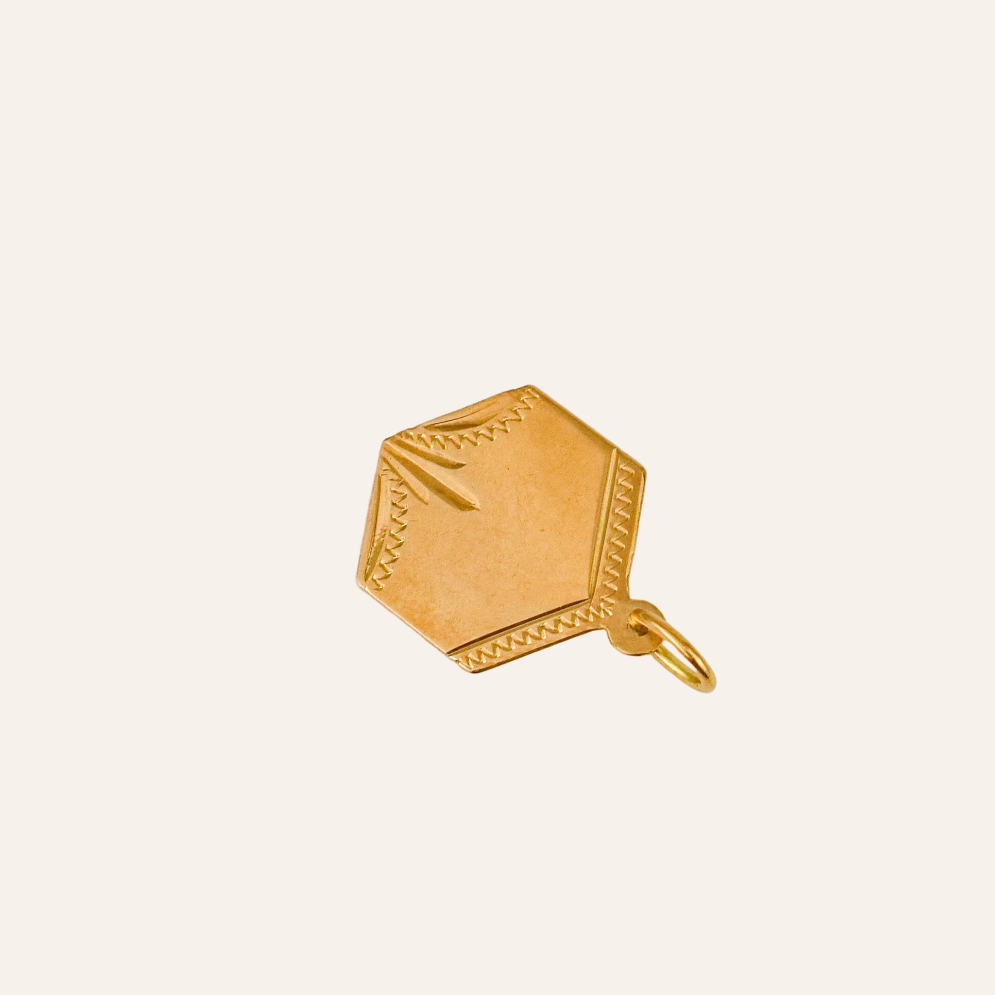 Engraveable Art Deco-Style Pendant