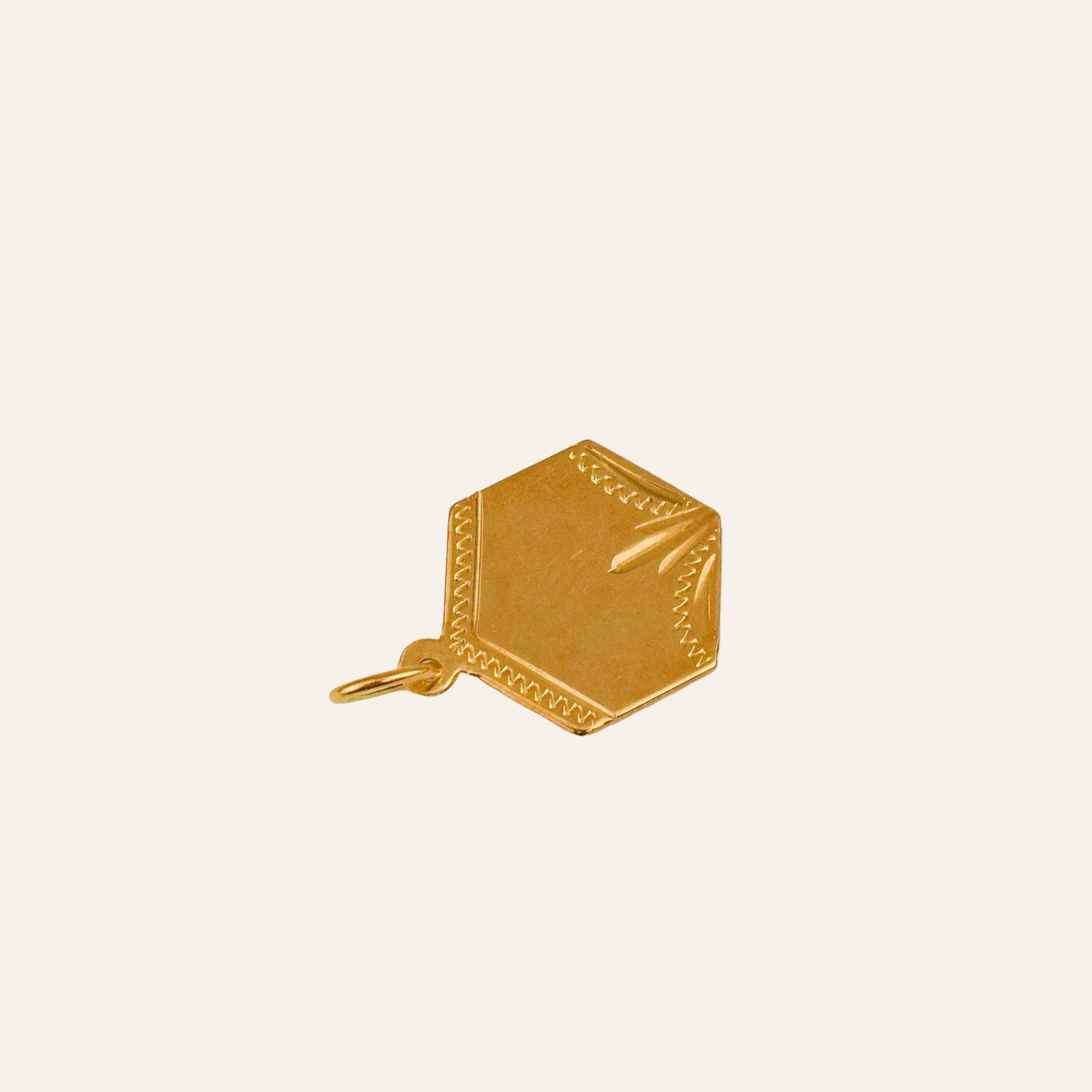 Engraveable Art Deco-Style Pendant