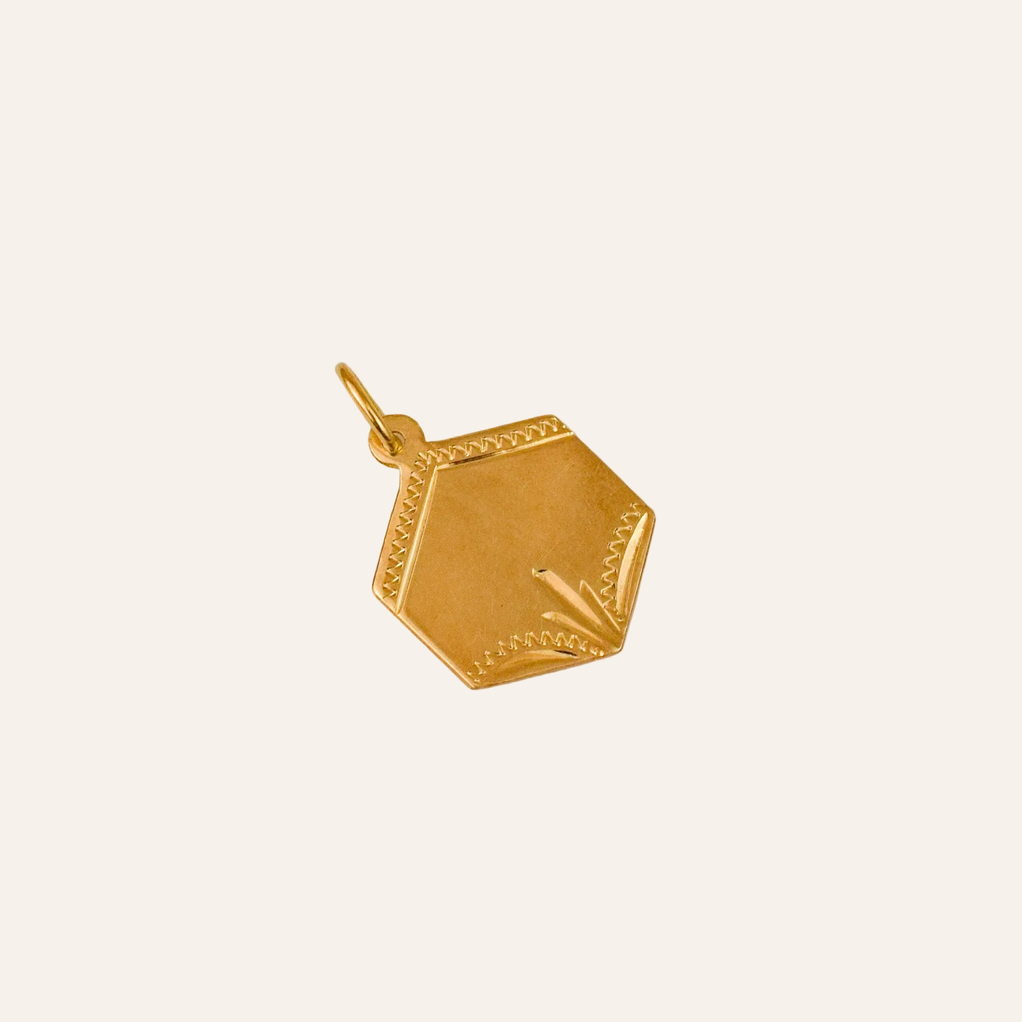 Engraveable Art Deco-Style Pendant