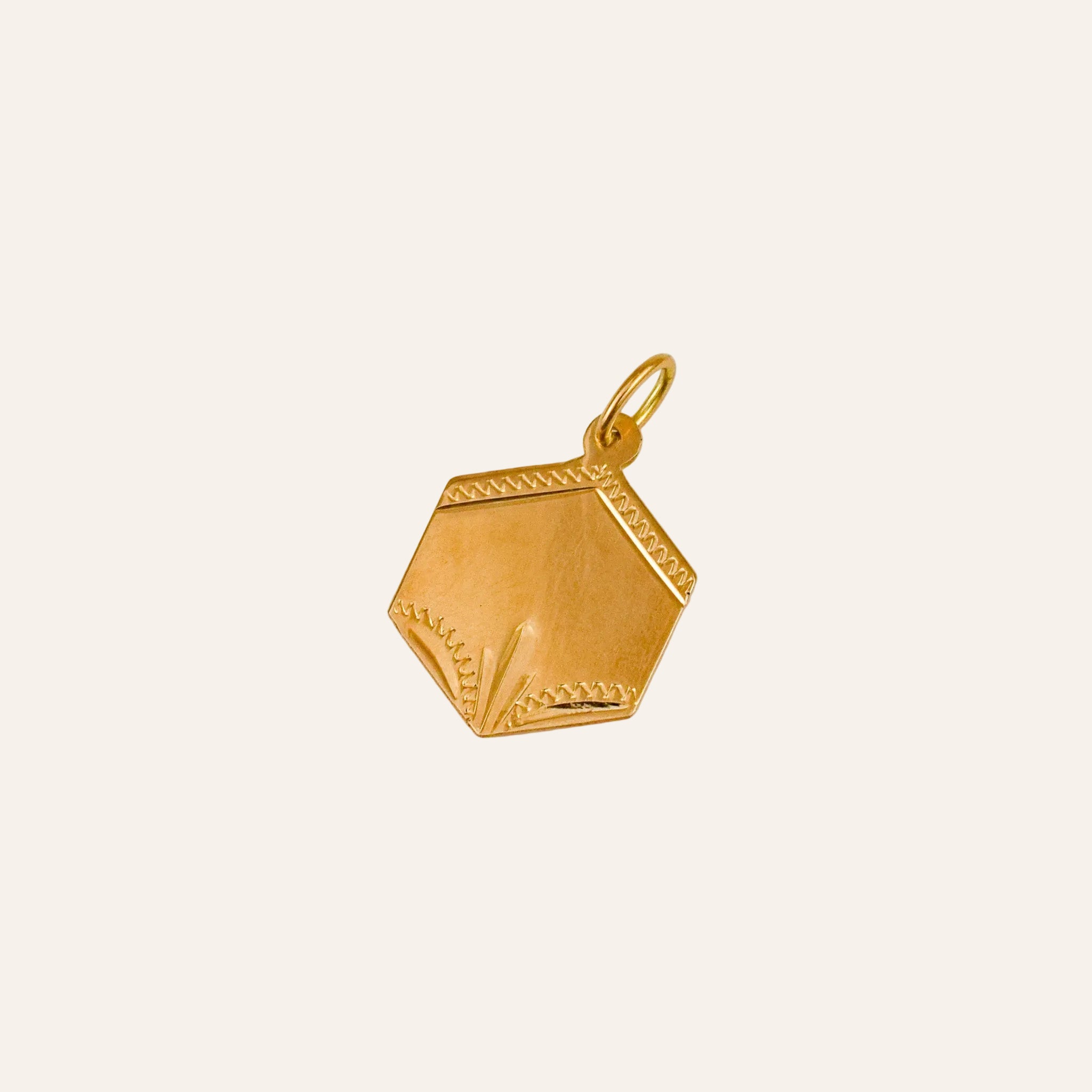 Engraveable Art Deco-Style Pendant