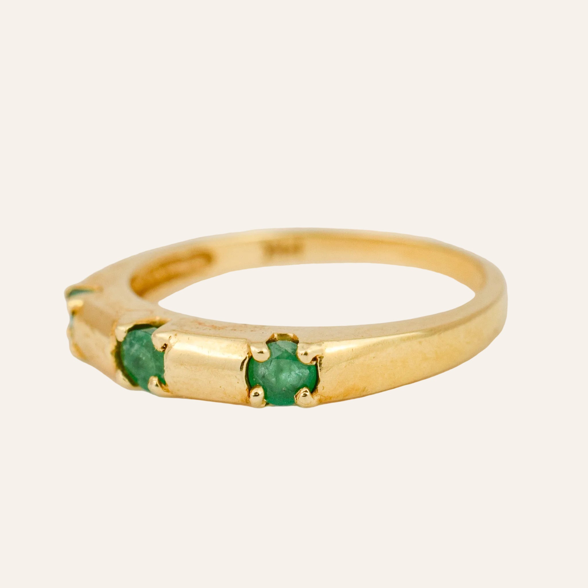Emerald Trilogy Ring