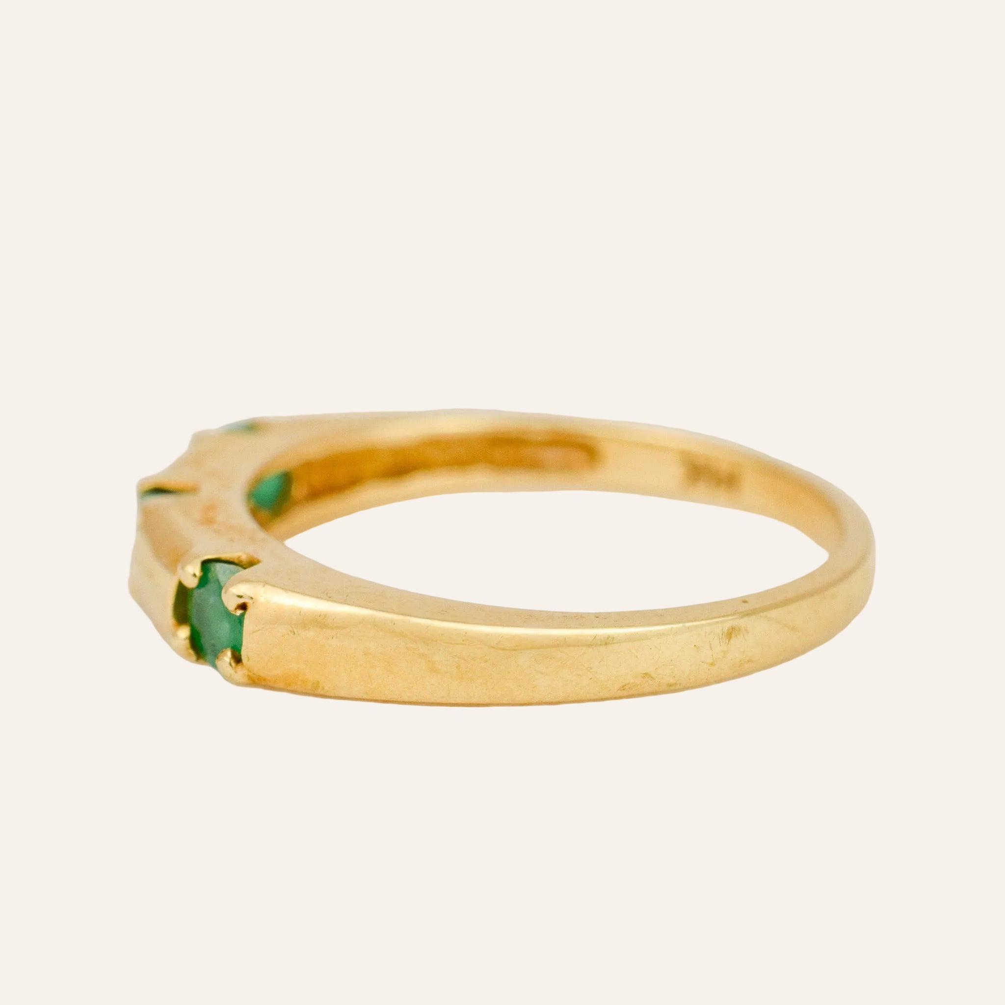Emerald Trilogy Ring