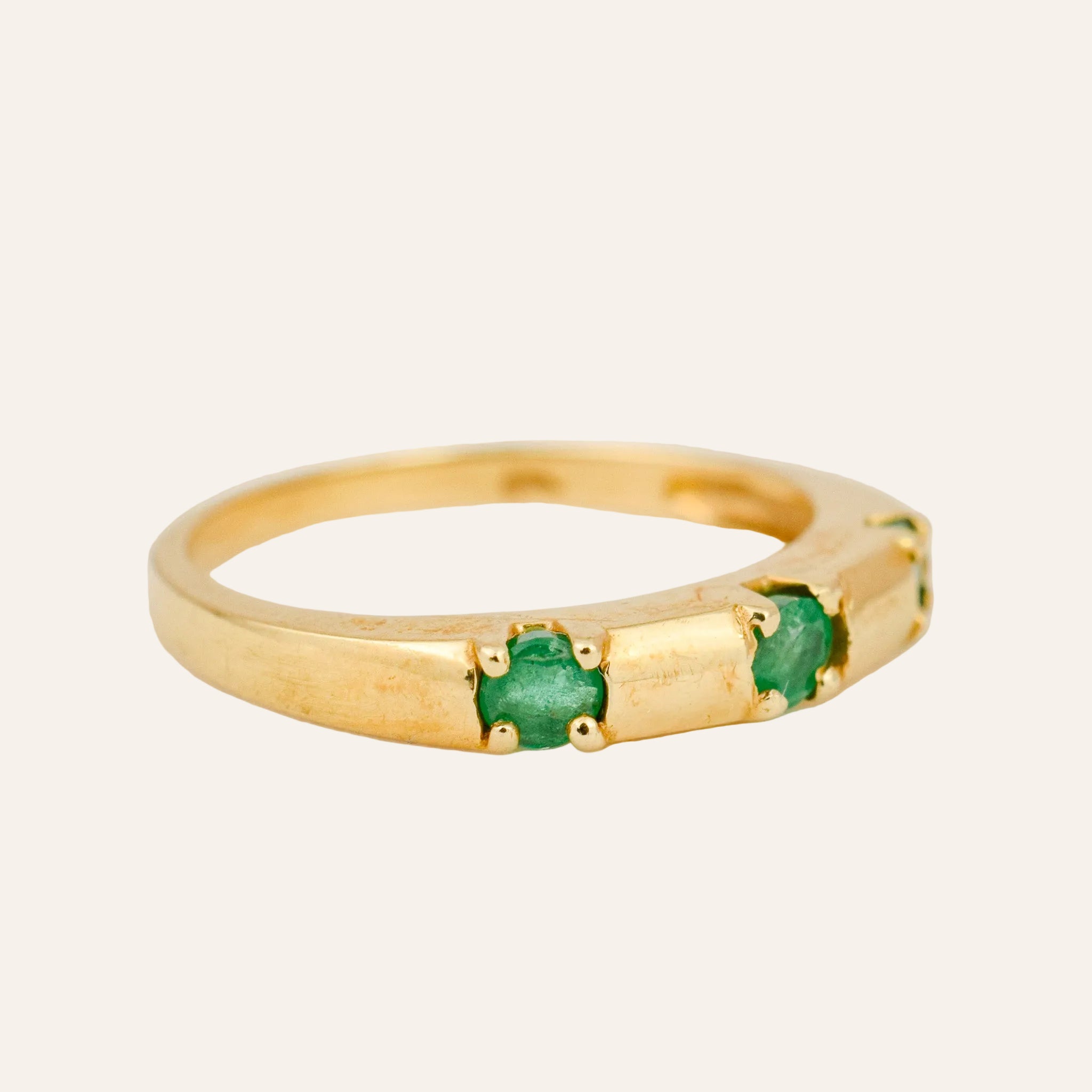 Emerald Trilogy Ring