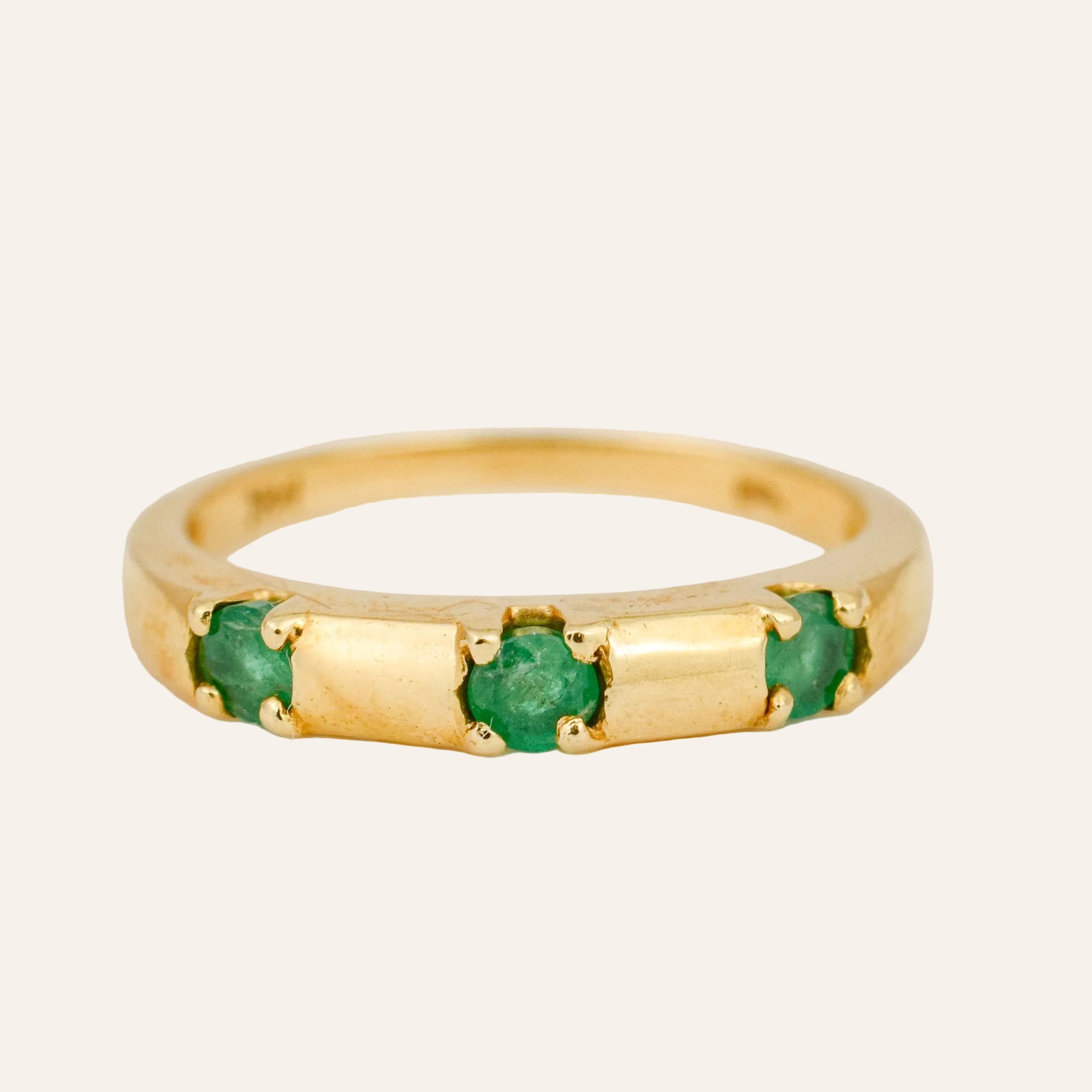 Emerald Trilogy Ring