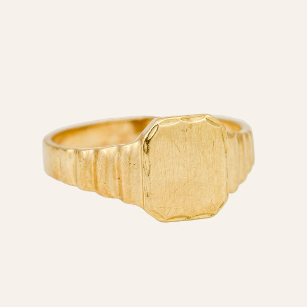 Geometric Signet Ring