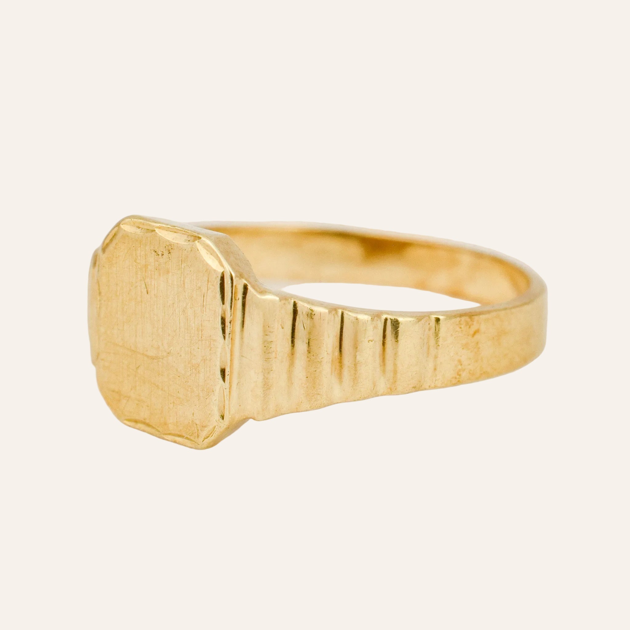 Geometric Signet Ring