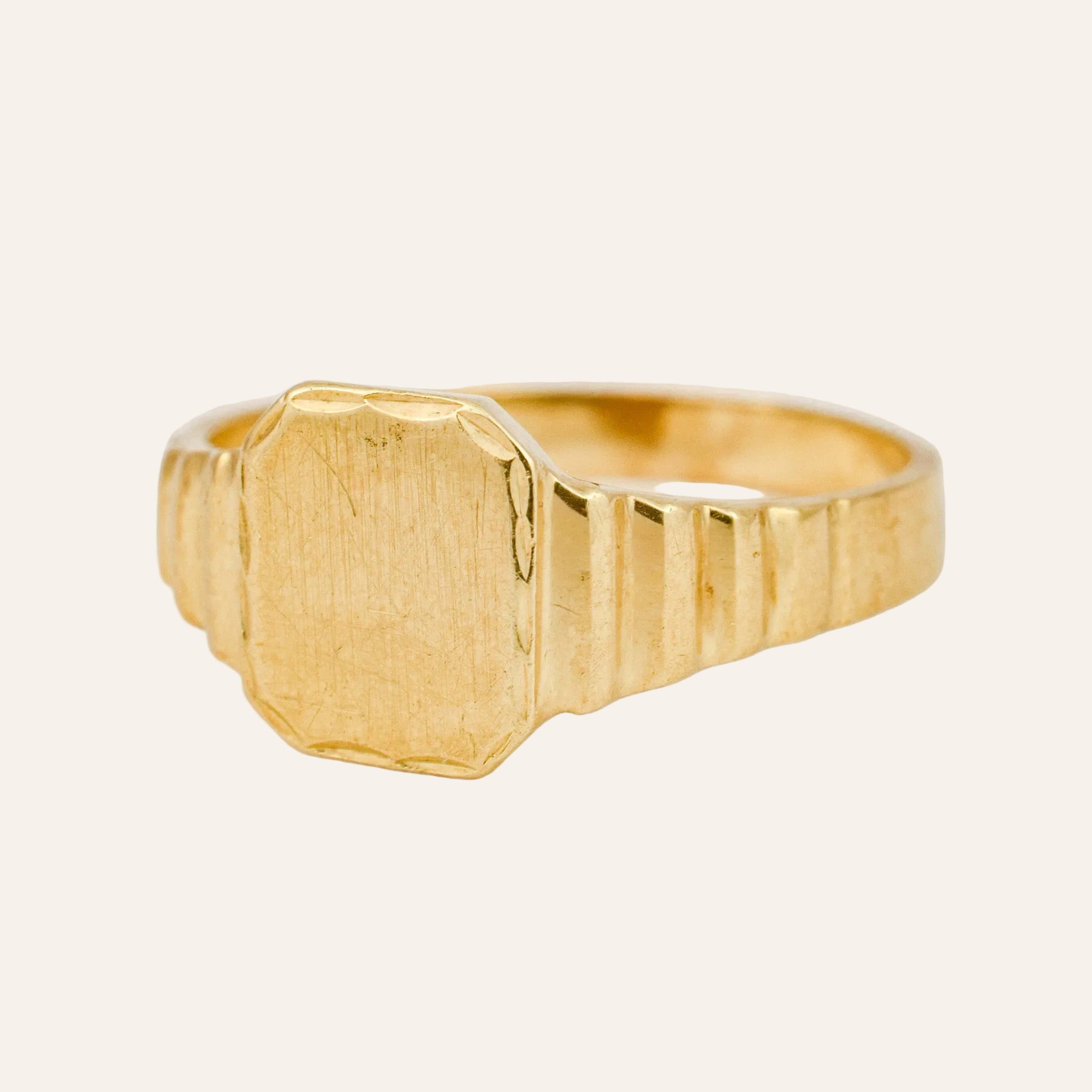 Geometric Signet Ring