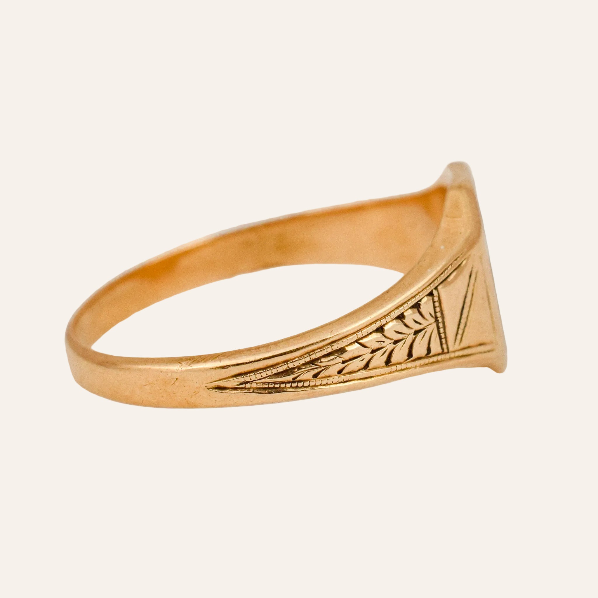 Antique Infinity Signet Ring