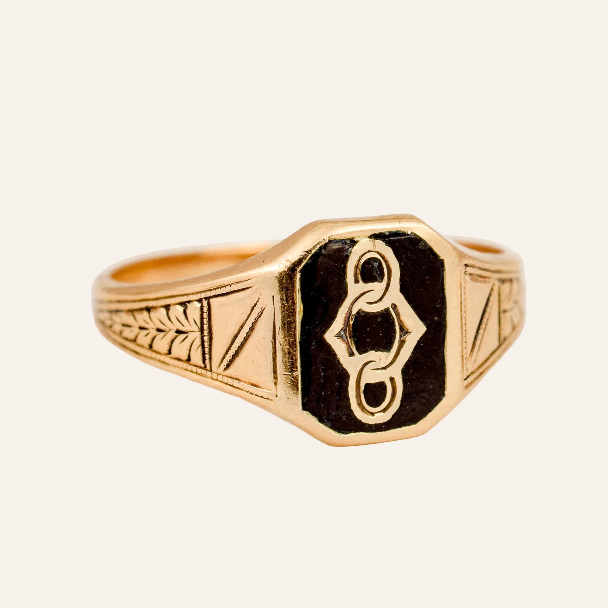 Antique Infinity Signet Ring