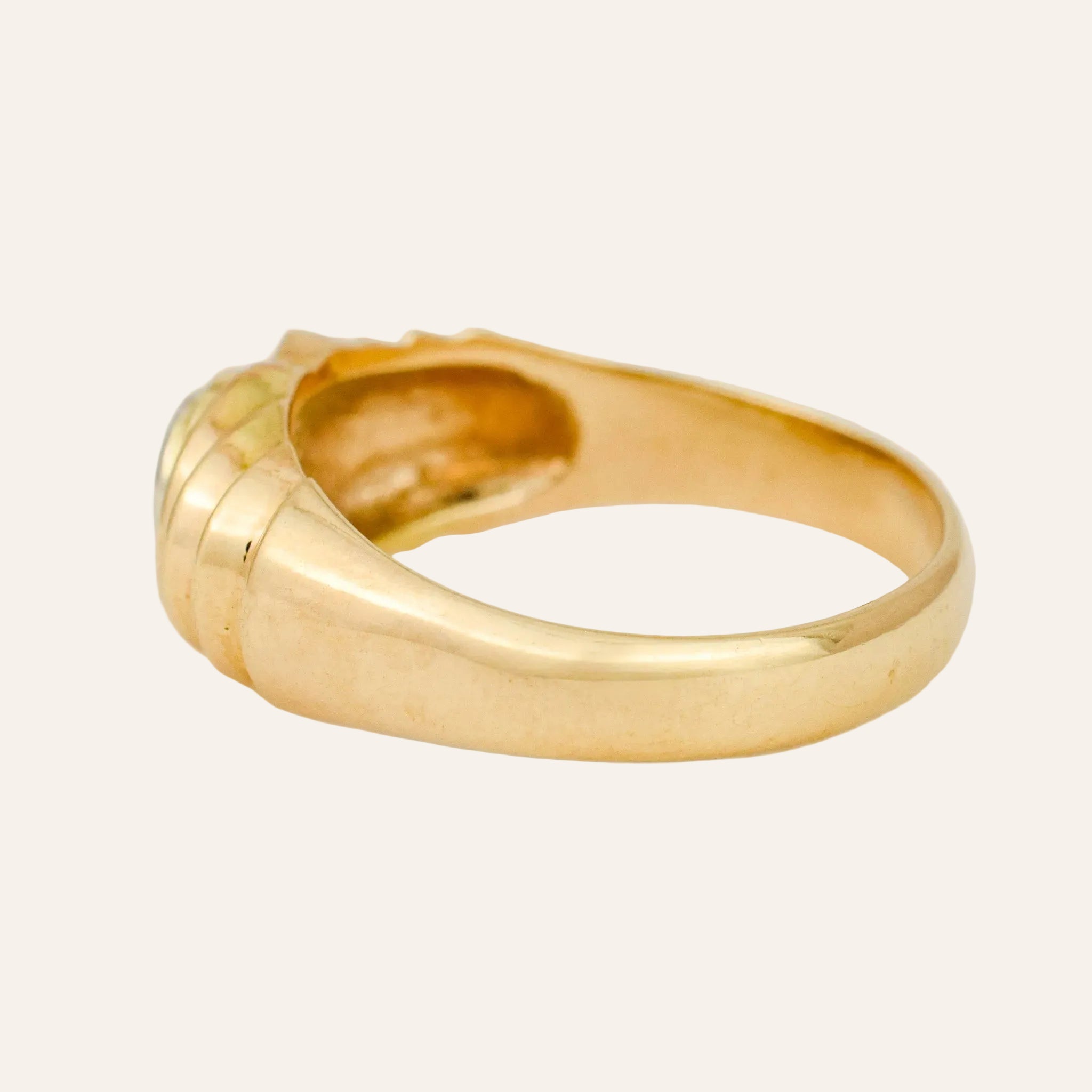 Staircase Bezel Set Diamond Ring