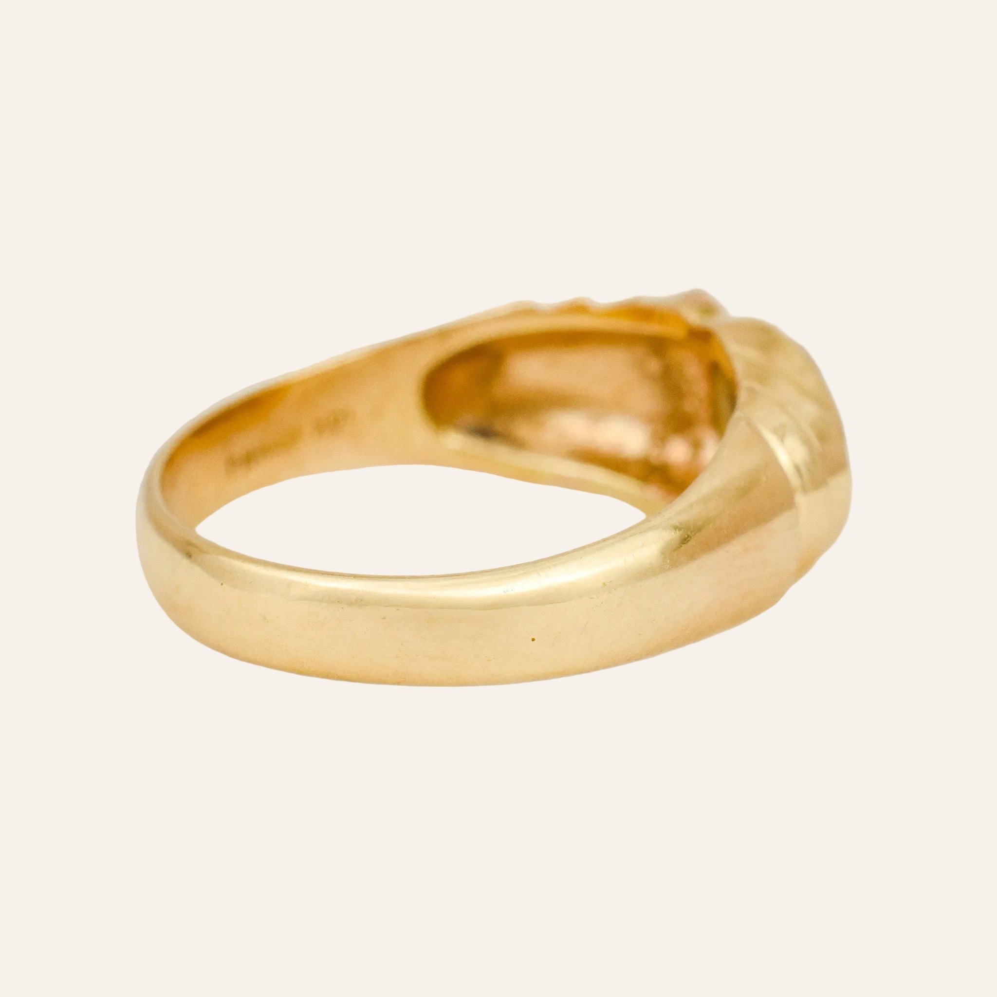 Staircase Bezel Set Diamond Ring