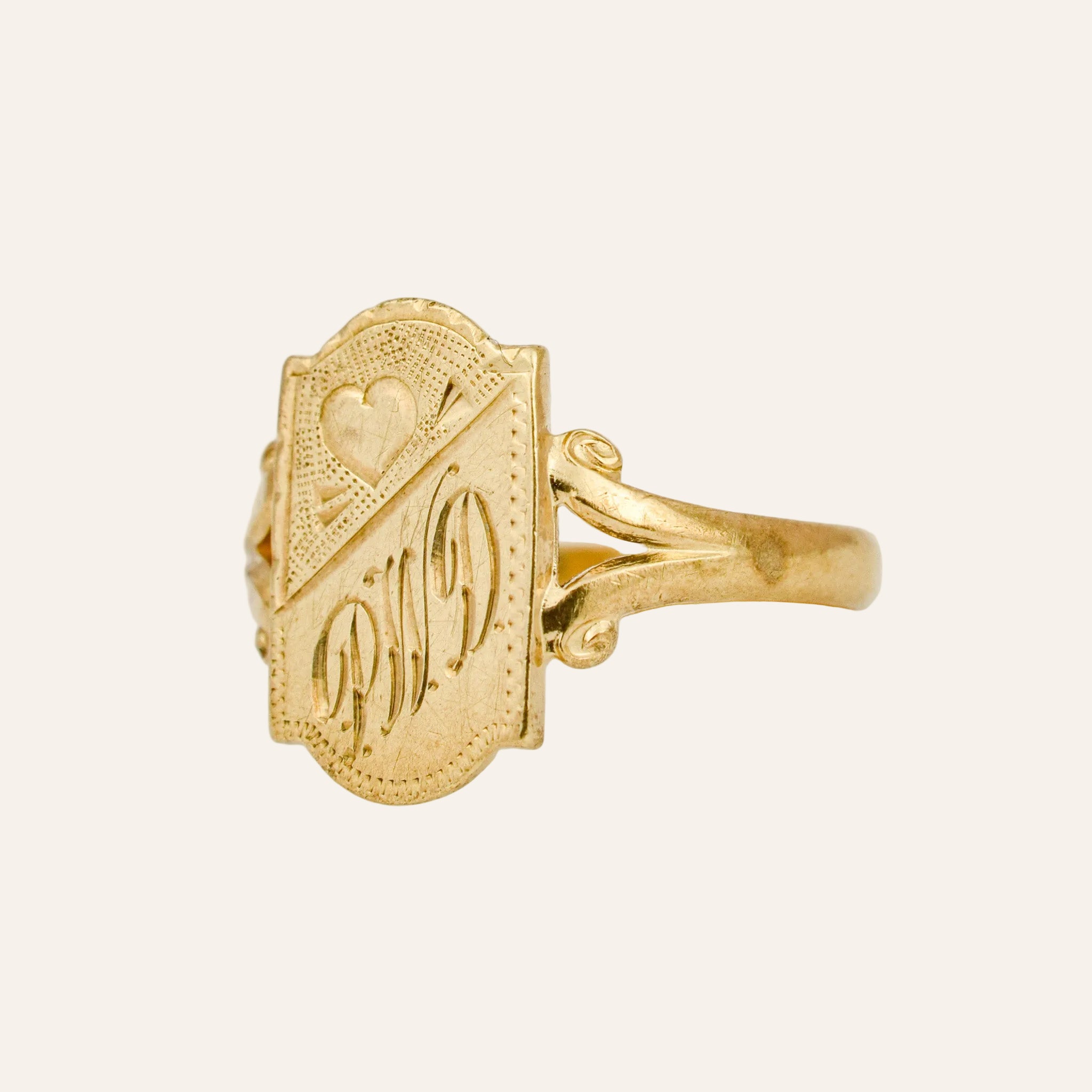 Antique 'PWD' Signet Ring